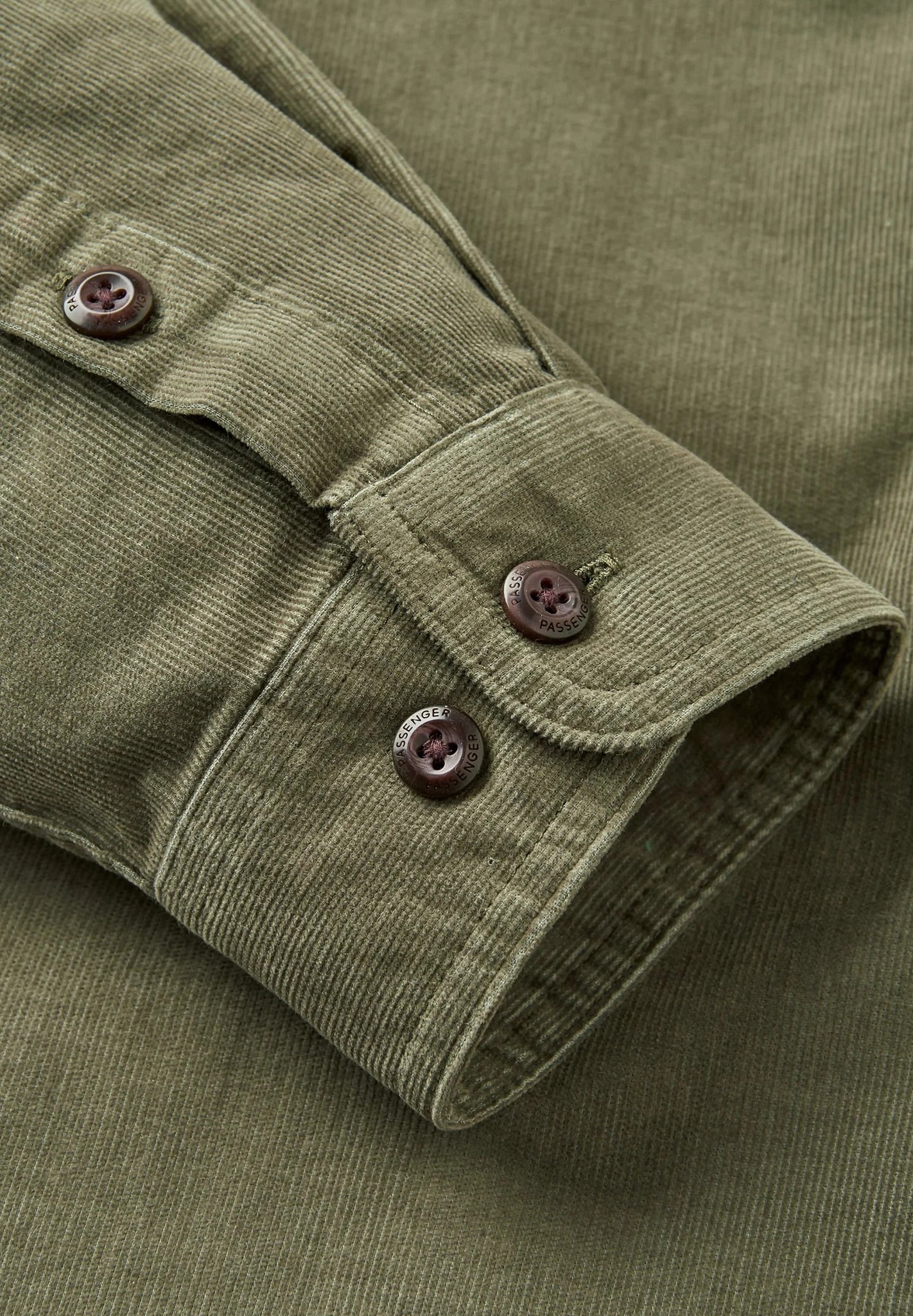 PASSENGER - Backcountry Cord Light Shirt - Dusty Olive - BACKYARD