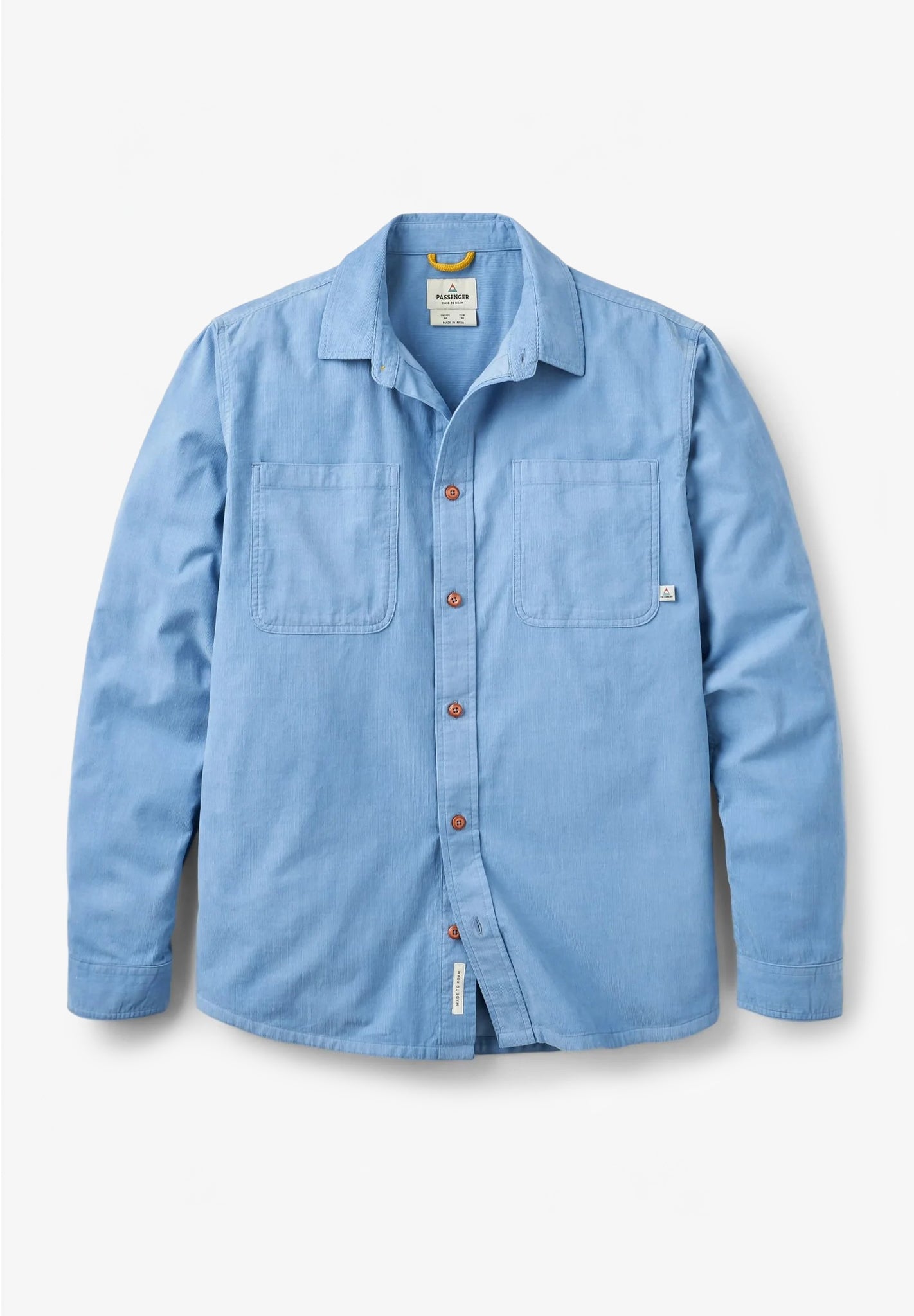 PASSENGER - Backcountry Cord Light Shirt - Faded Denim - BACKYARD