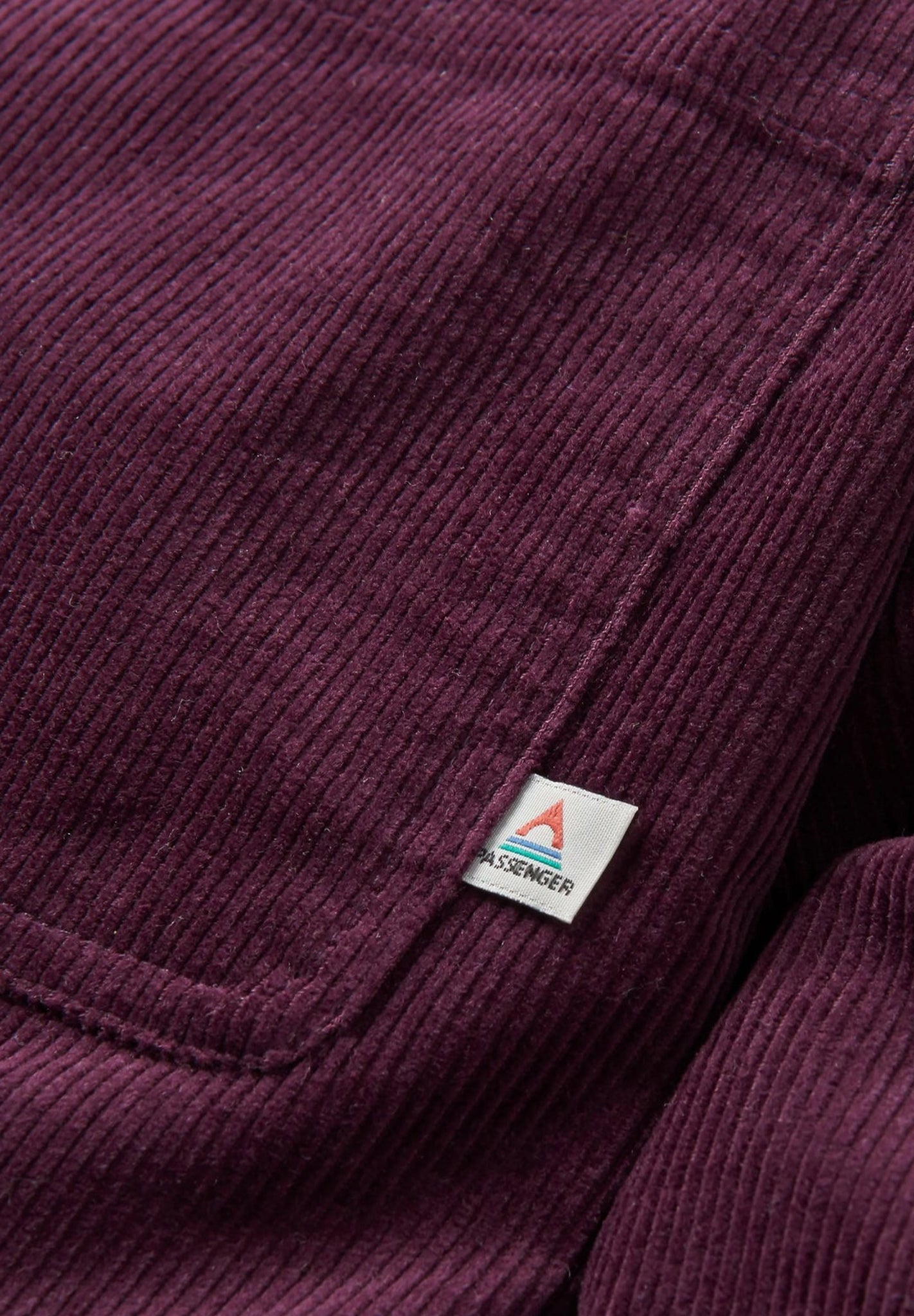 PASSENGER - Backcountry Cord Shirt - Deep Plum - BACKYARD