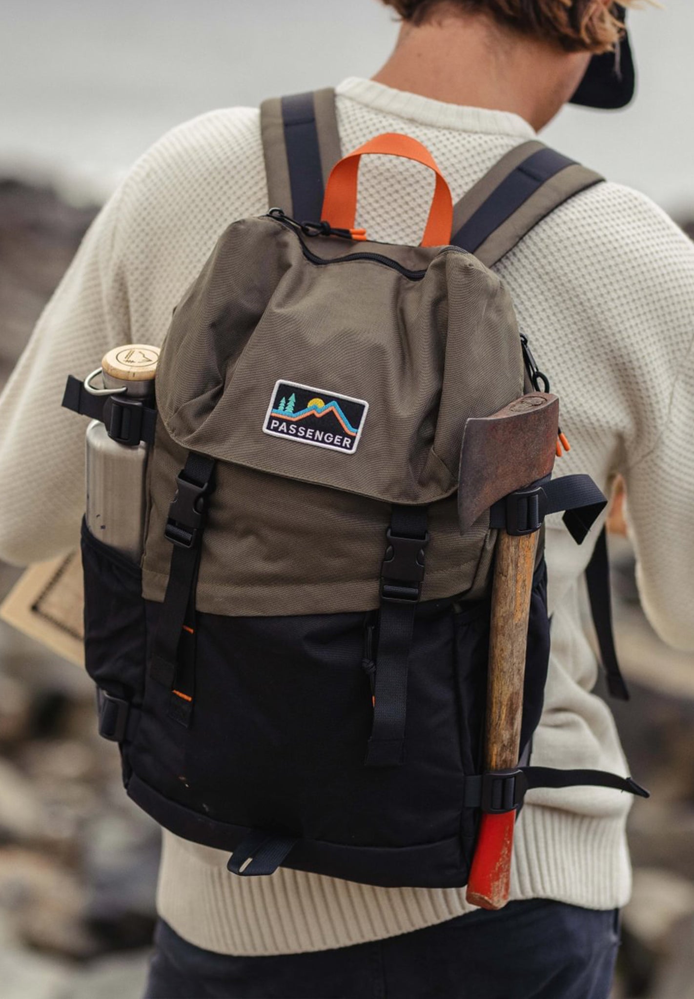 PASSENGER - Boondocker Recycled 26L Backpack - Black Khaki - BACKYARD