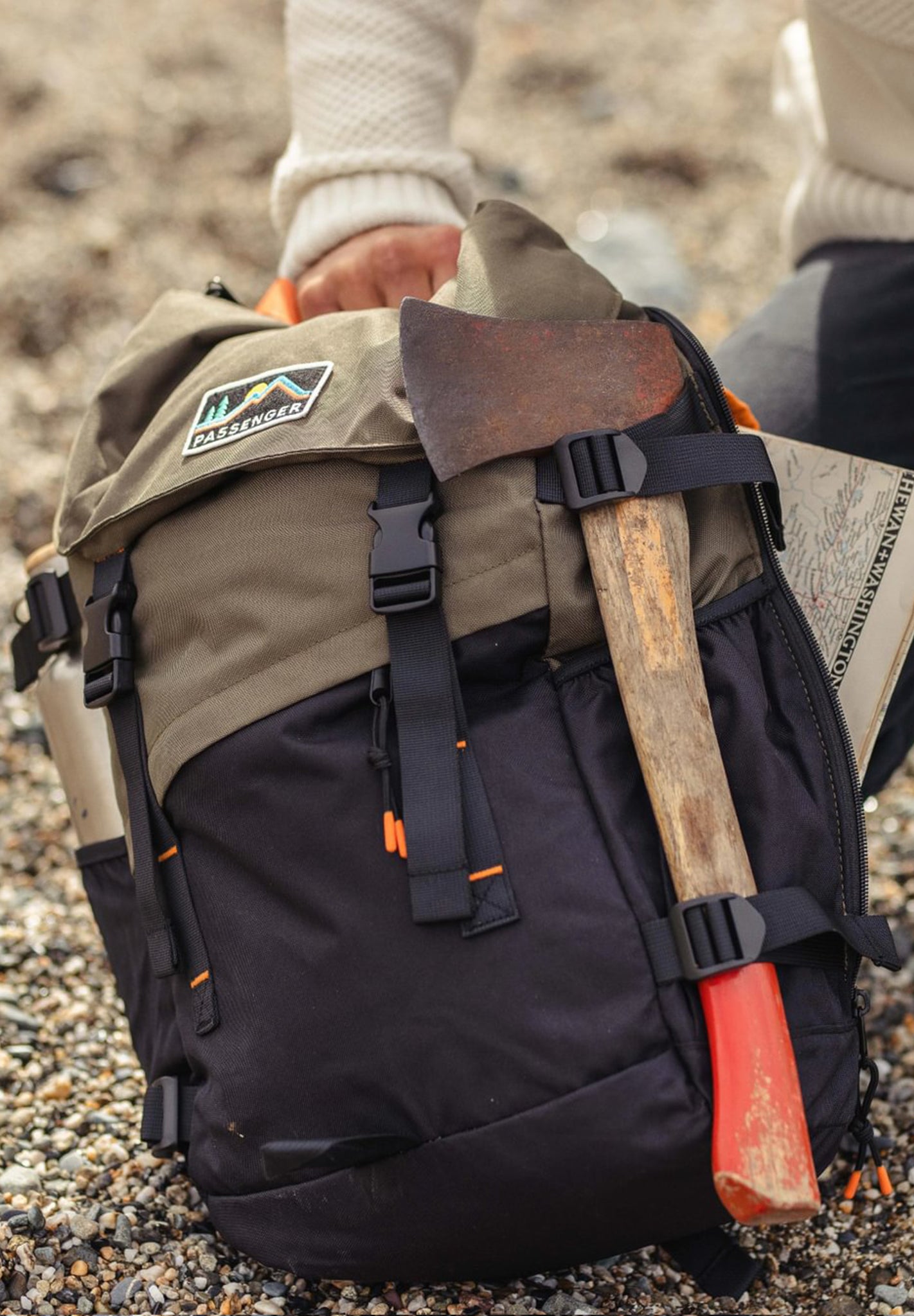 PASSENGER - Boondocker Recycled 26L Backpack - Black Khaki - BACKYARD