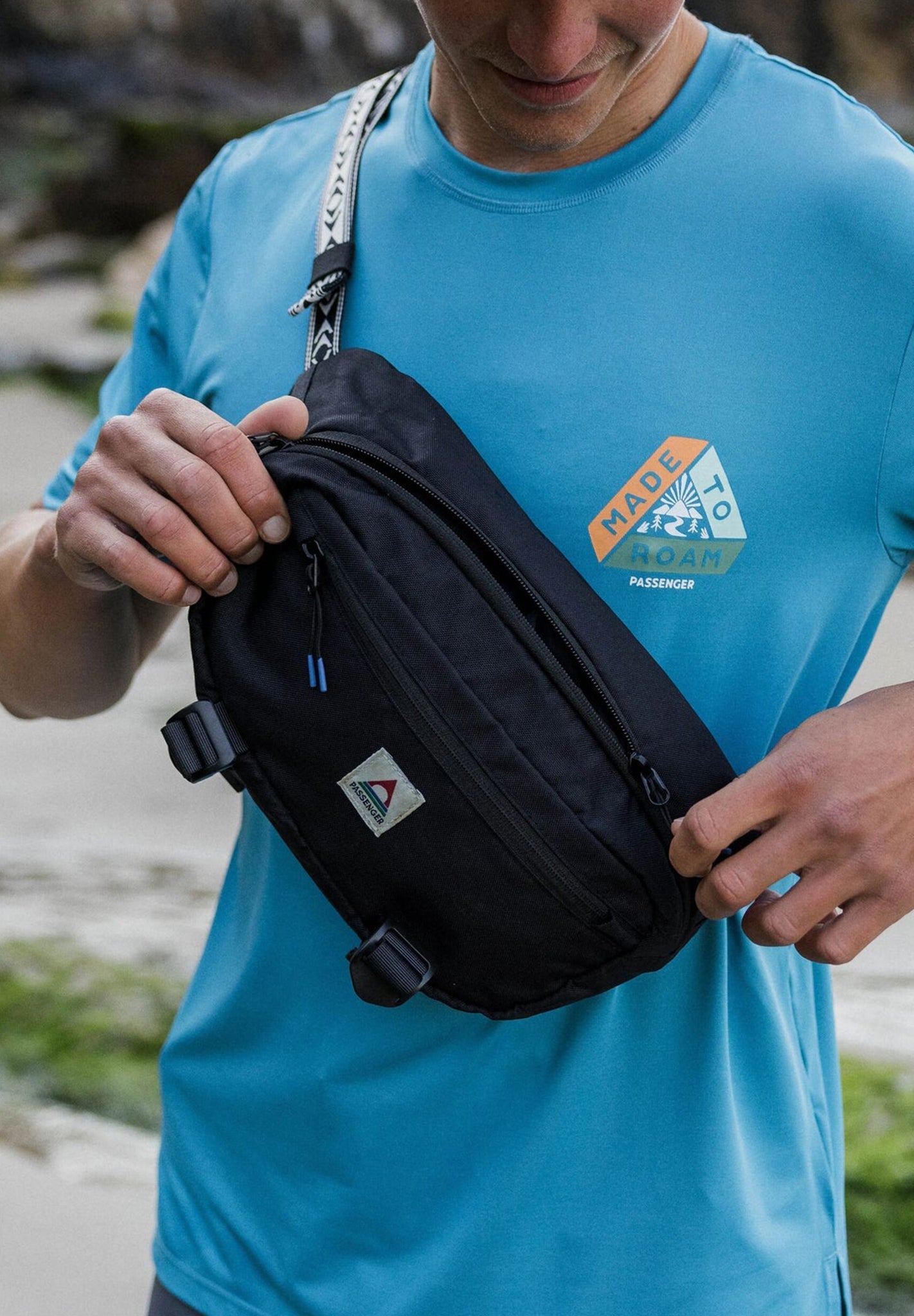 PASSENGER - Boondocker Recycled Hip Pack - Black - BACKYARD