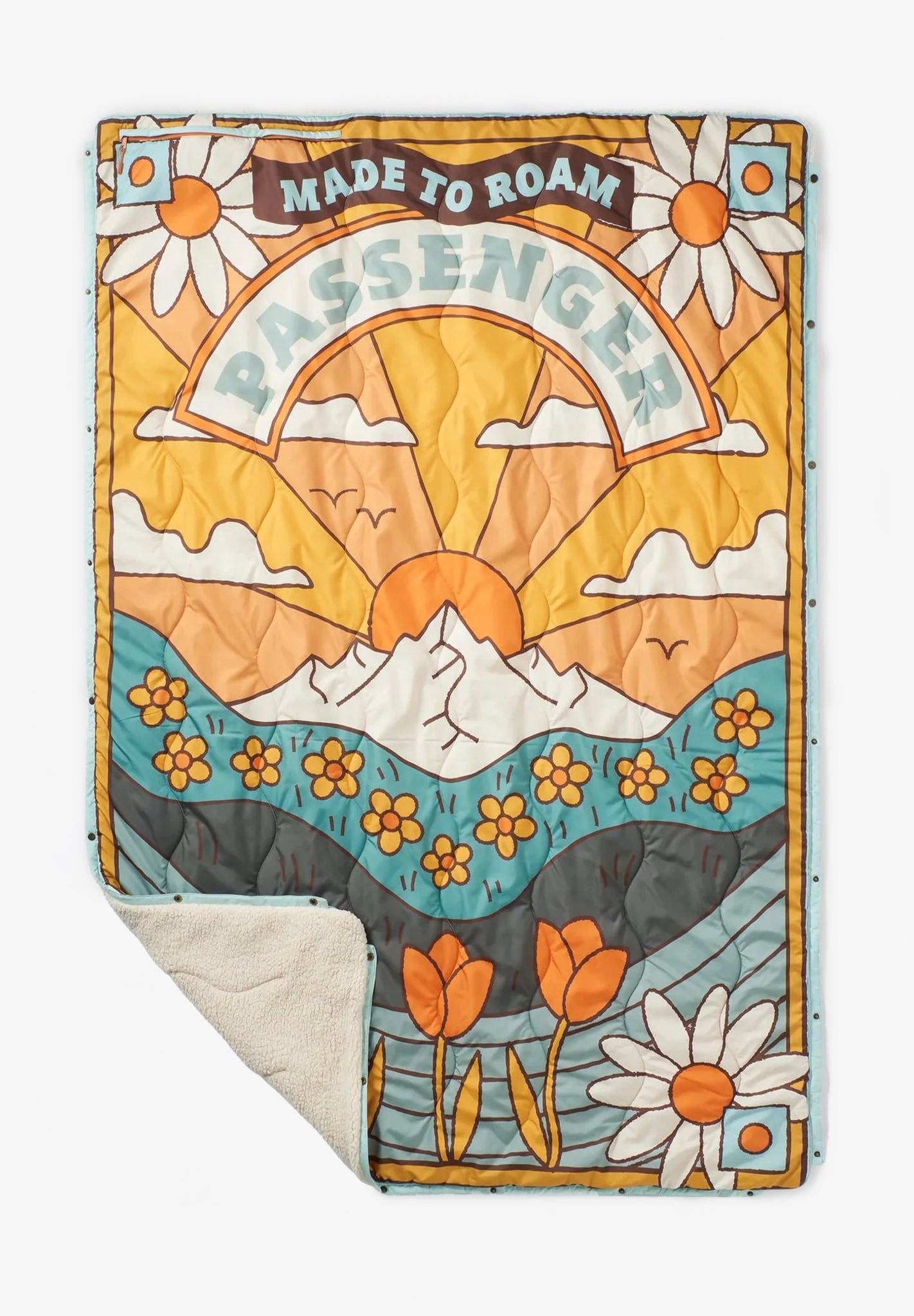 PASSENGER - Cabin Recycled Sherpa Blanket - Seasonal Graphic Birch - BACKYARD