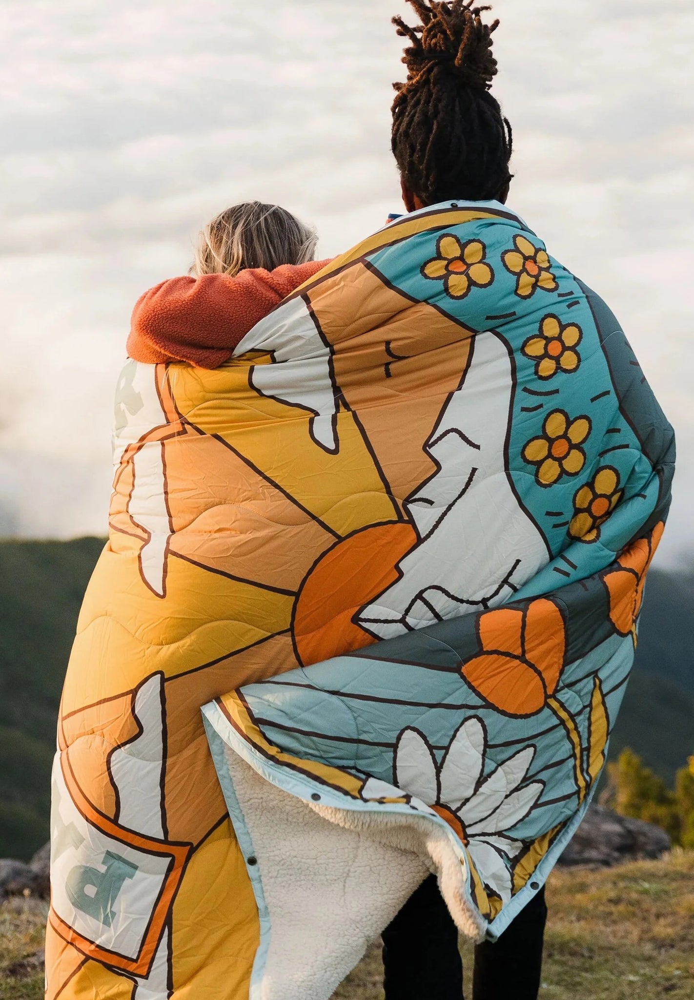 PASSENGER - Cabin Recycled Sherpa Blanket - Seasonal Graphic Birch - BACKYARD