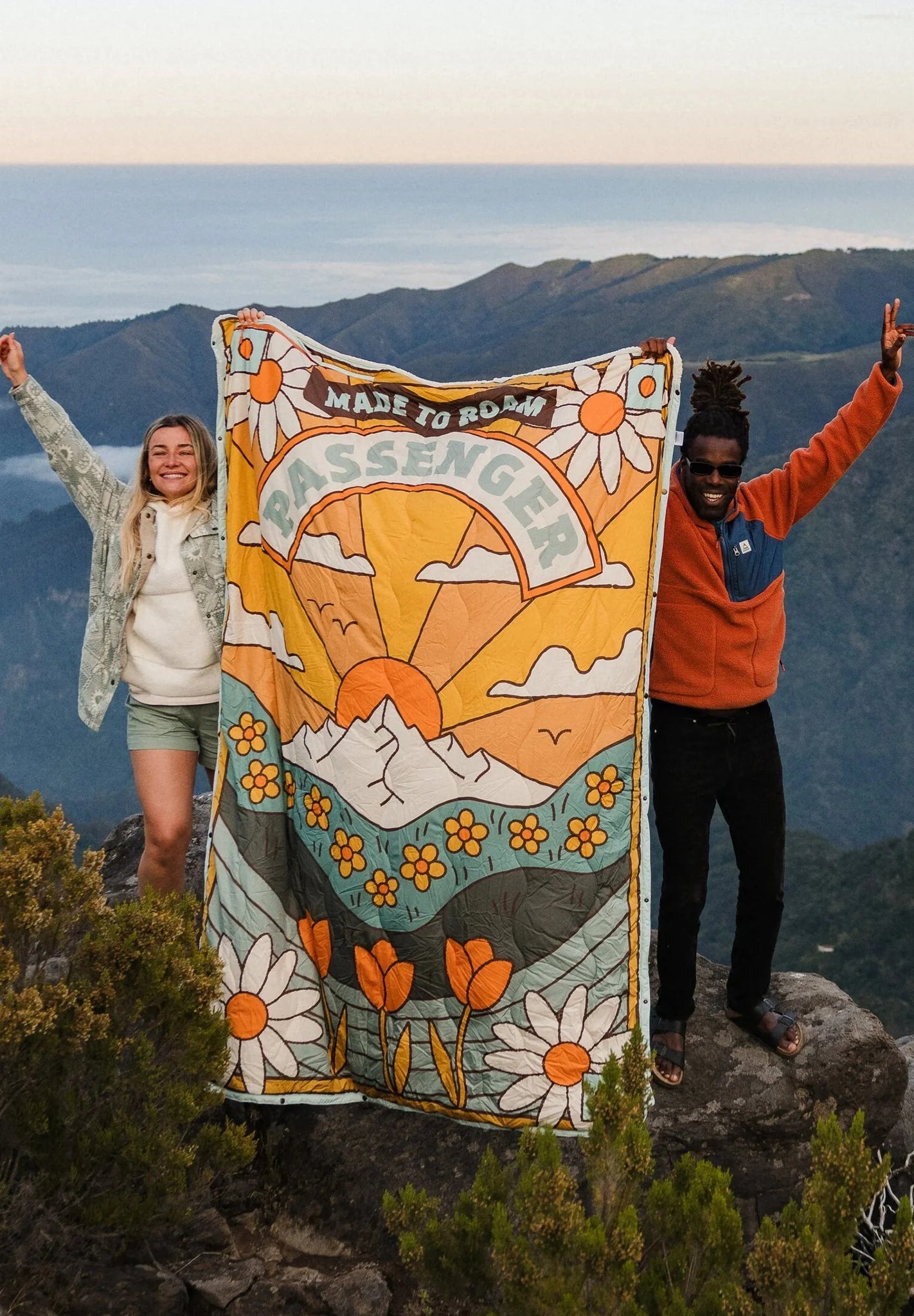 PASSENGER - Cabin Recycled Sherpa Blanket - Seasonal Graphic Birch - BACKYARD