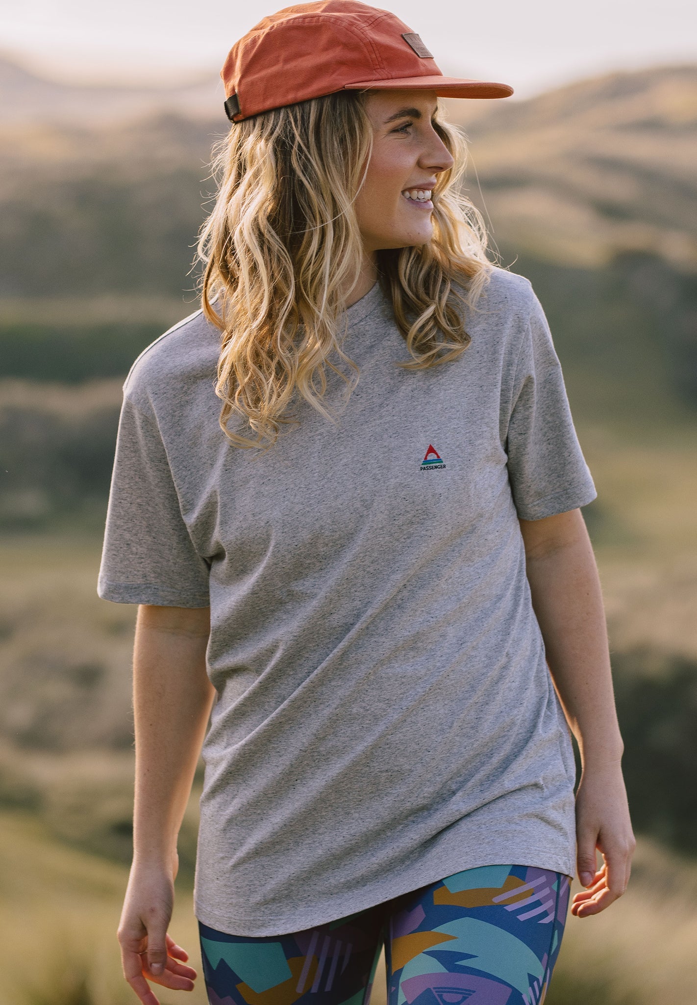 PASSENGER - Classic Logo Recycled Cotton T-Shirt - Mid Grey Marl - BACKYARD