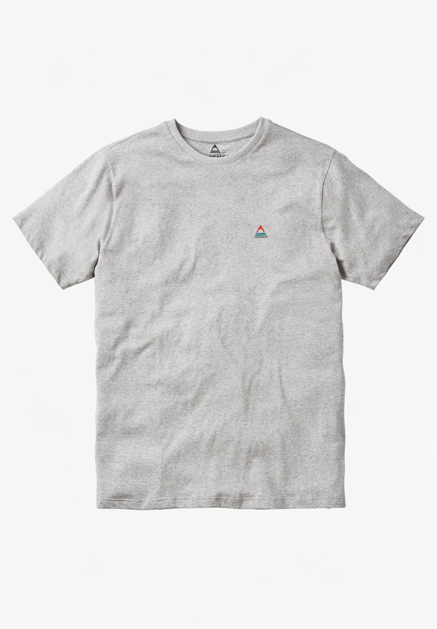 PASSENGER - Classic Logo Recycled Cotton T-Shirt - Mid Grey Marl - BACKYARD