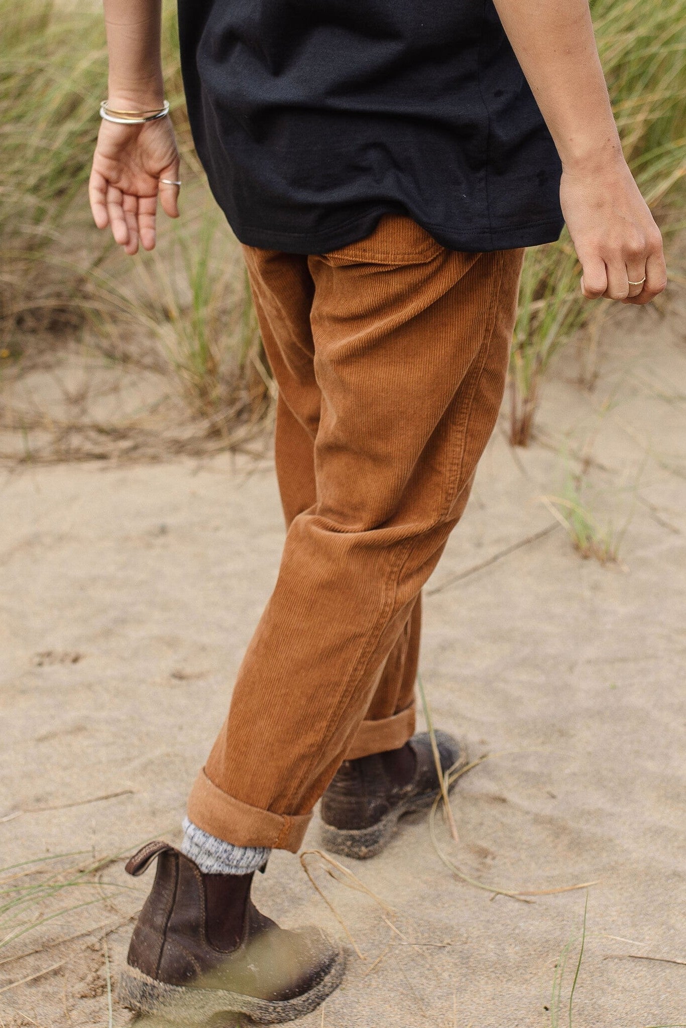 PASSENGER - Compass Recycled Corduroy Trouser - Coconut - BACKYARD