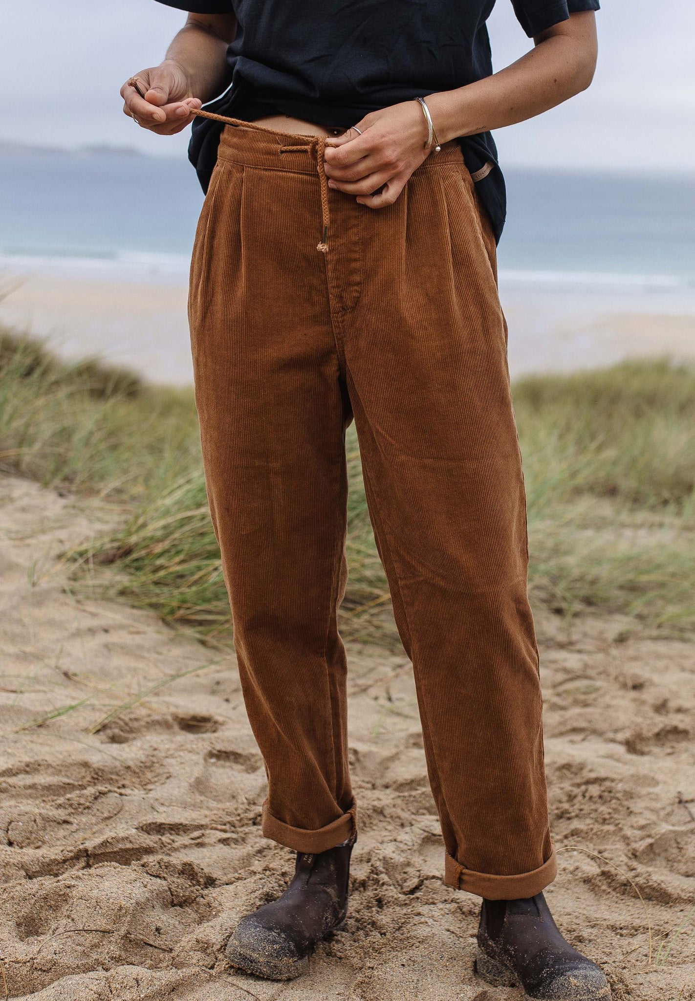 PASSENGER - Compass Recycled Corduroy Trouser - Coconut - BACKYARD