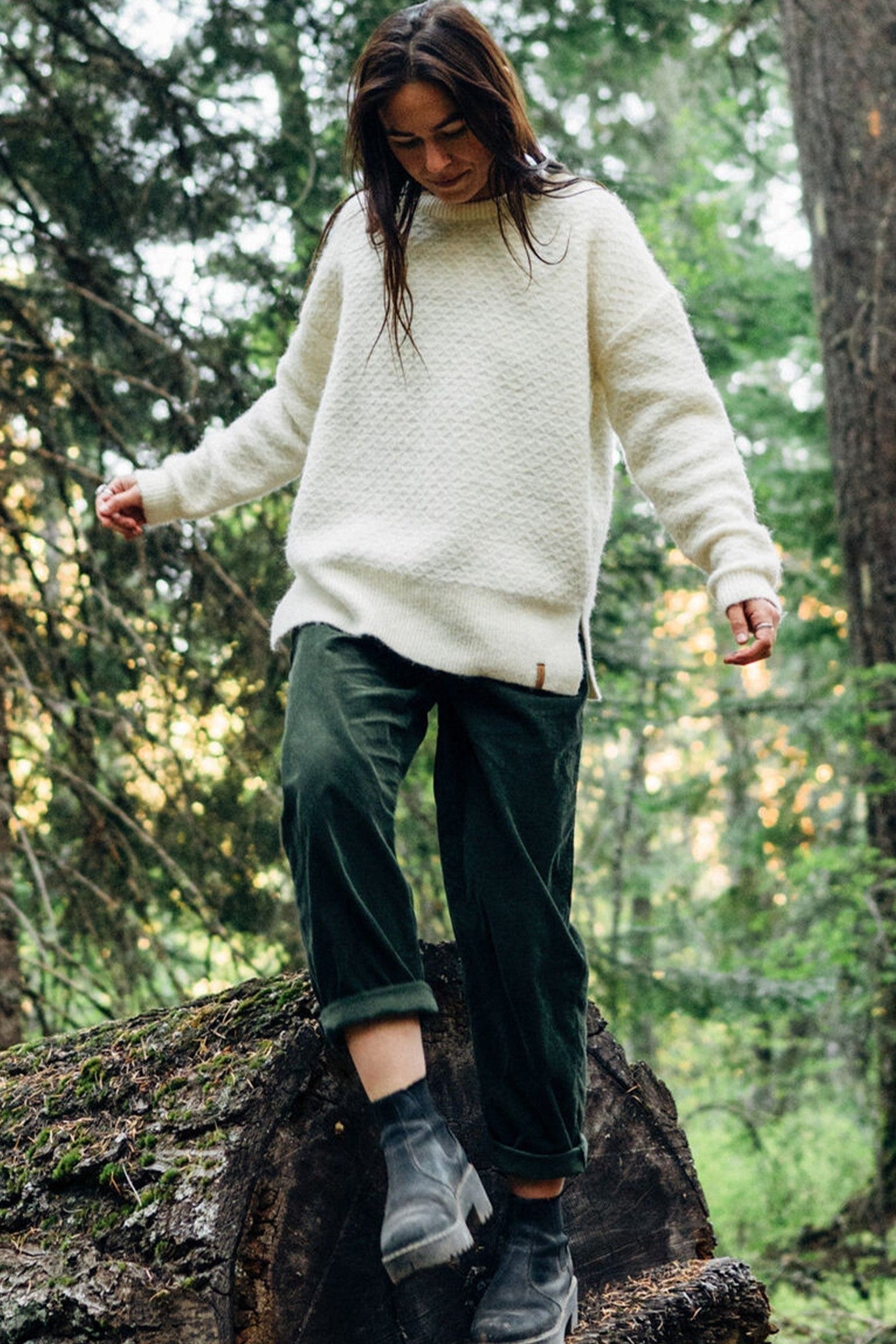 PASSENGER - Compass Recycled Corduroy Trouser - Fir Tree - BACKYARD