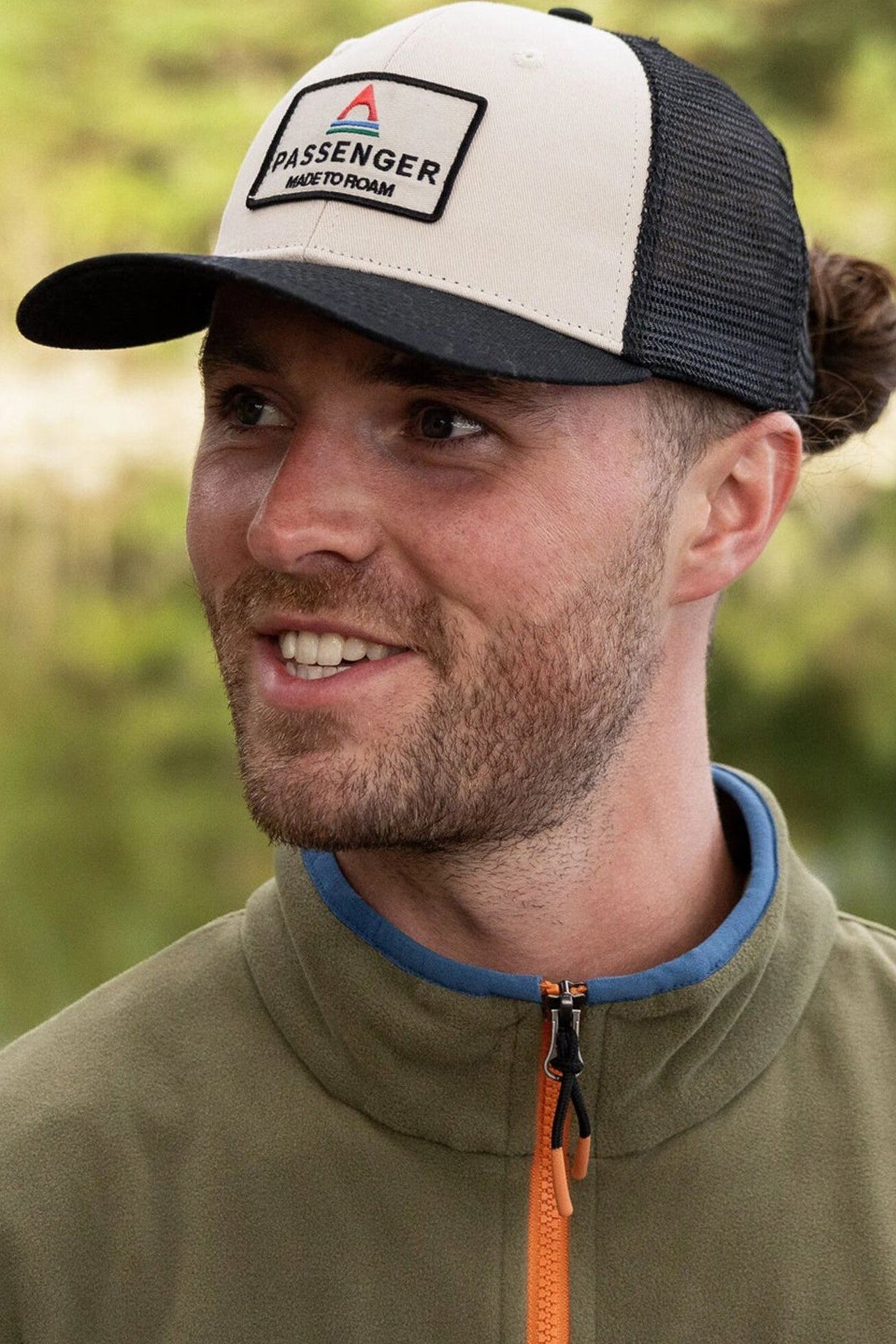 PASSENGER - Core Organic Cotton Trucker Cap - Black White - BACKYARD