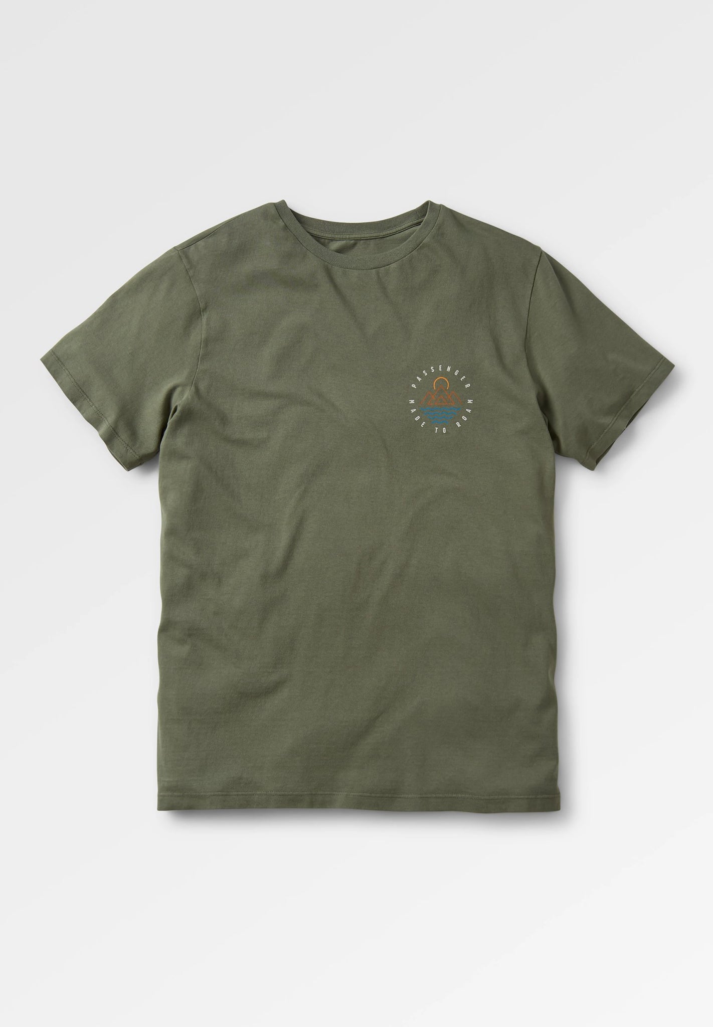 PASSENGER - Escapism Recycled Cotton T-Shirt - Dusty Olive - BACKYARD