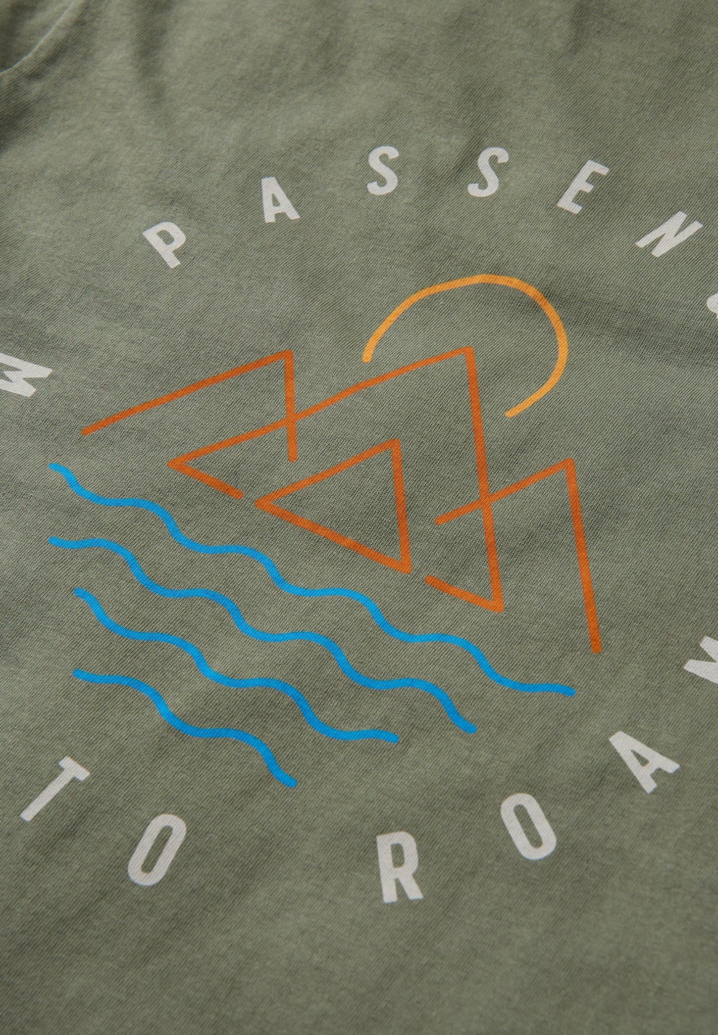 PASSENGER - Escapism Recycled Cotton T-Shirt - Dusty Olive - BACKYARD