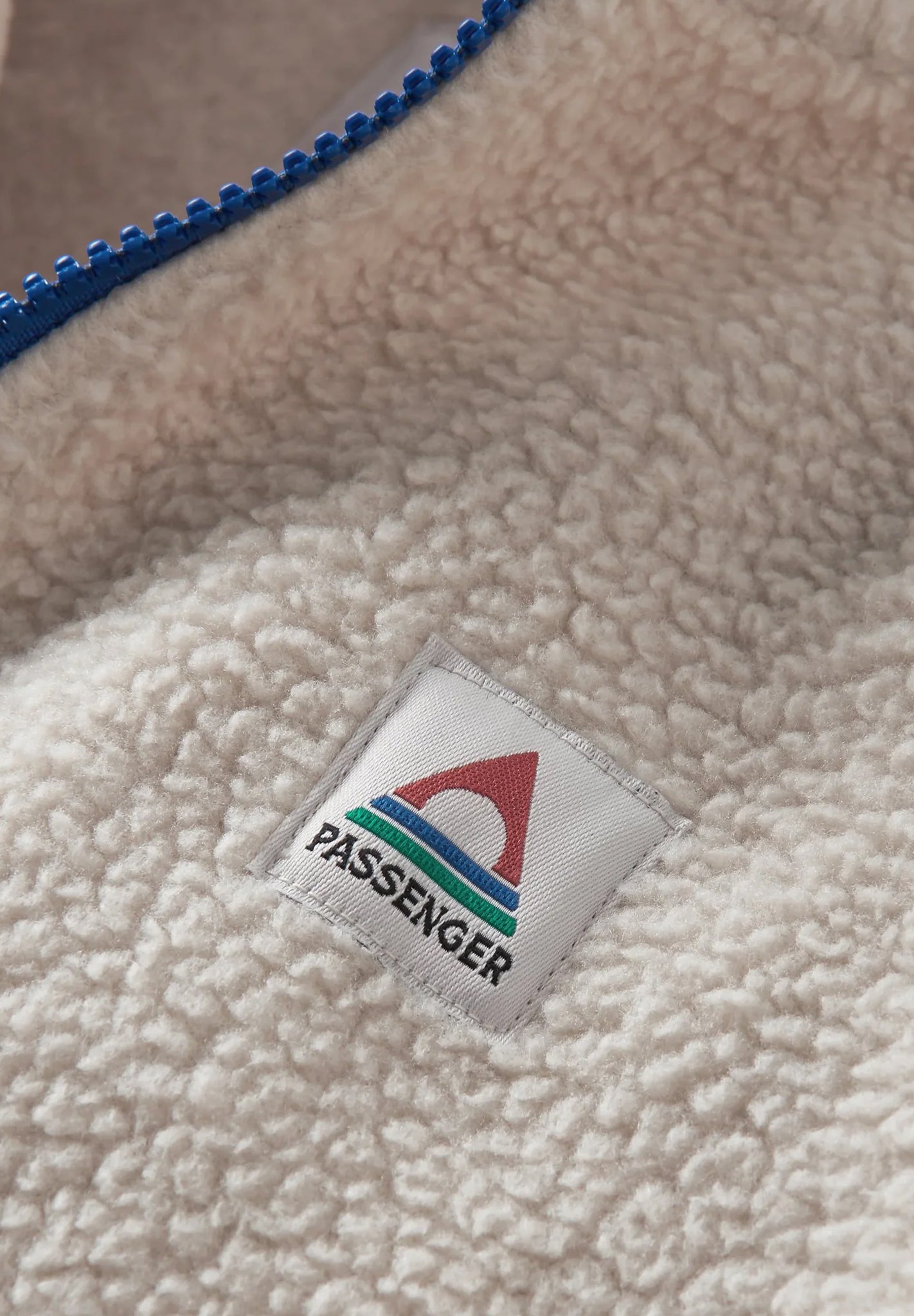PASSENGER - Fairbanks 2.0 Full Zip Recycled Sherpa Fleece - Oatmeal - BACKYARD