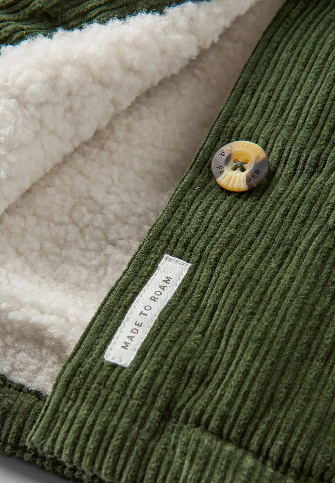 PASSENGER - Flint Corduroy Overshirt - Fir Tree - BACKYARD