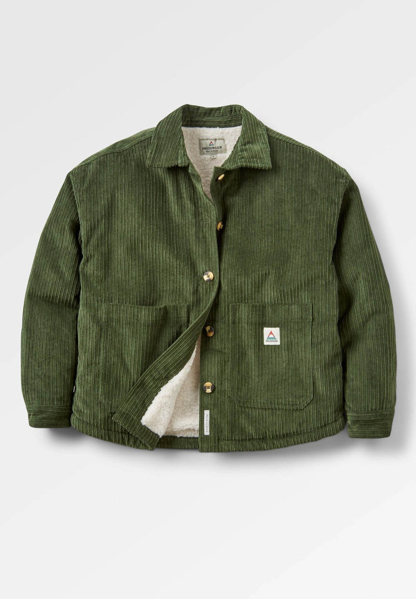 PASSENGER - Flint Corduroy Overshirt - Fir Tree - BACKYARD