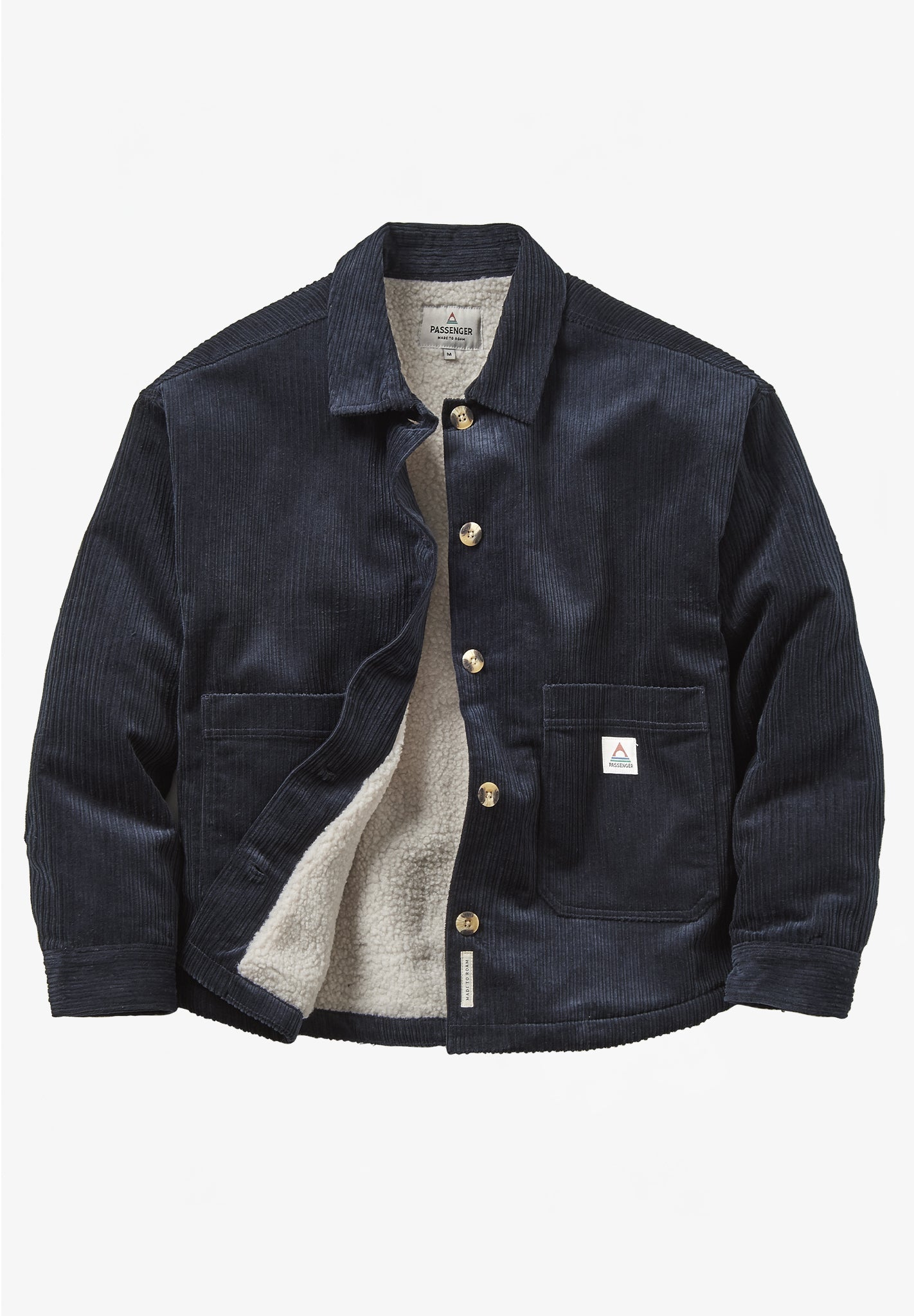 PASSENGER - Flint Corduroy Overshirt - Deep Navy - BACKYARD