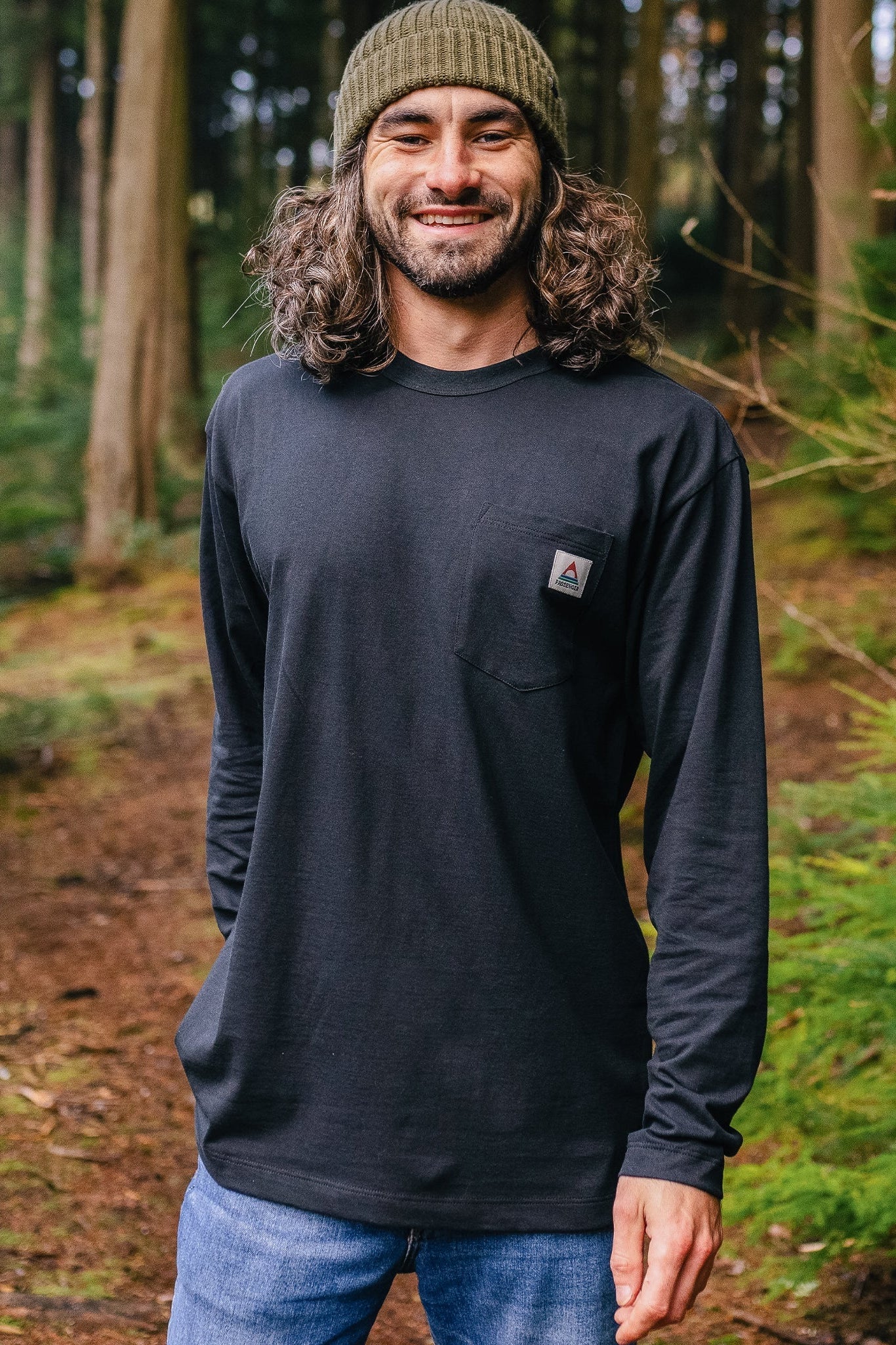 PASSENGER - Heritage Recycled Relaxed Fit LS T-Shirt - Black - BACKYARD