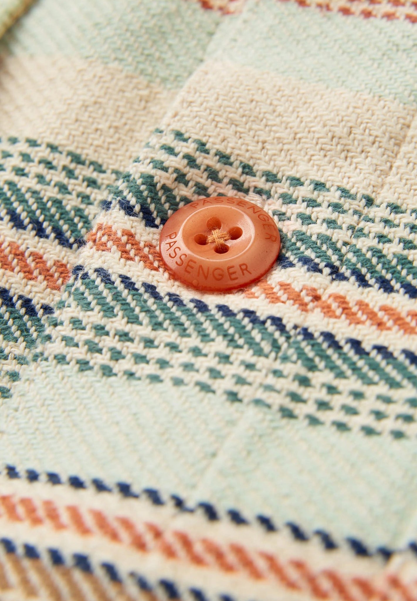 PASSENGER - Island Heavy Twill Shirt - Birch Beach Stripe - BACKYARD