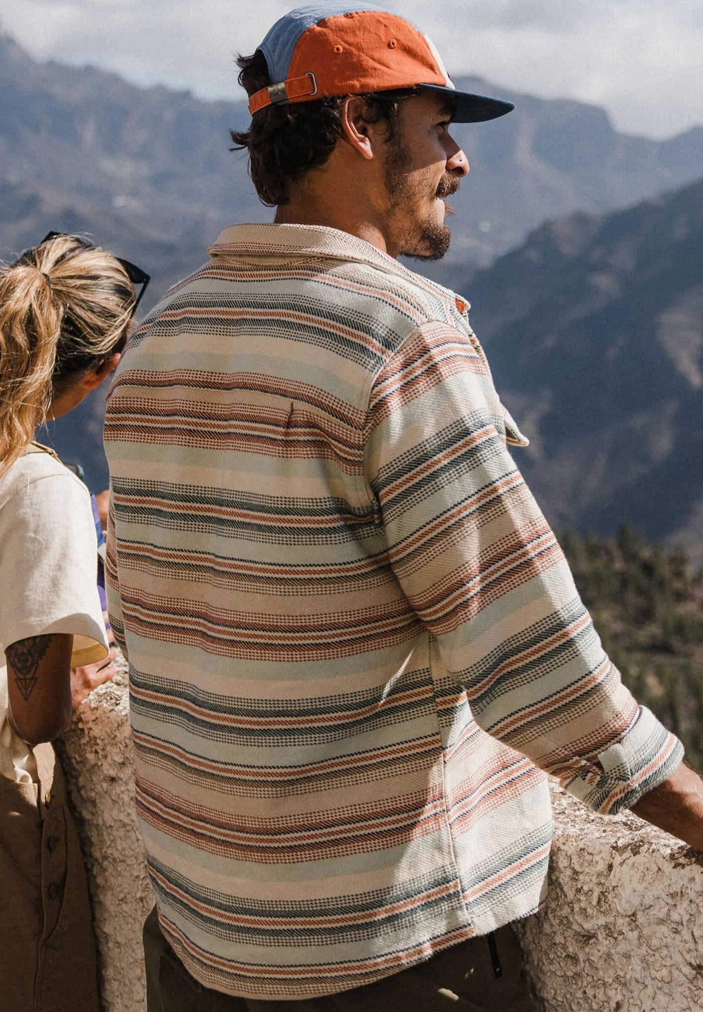 PASSENGER - Island Heavy Twill Shirt - Birch Beach Stripe - BACKYARD