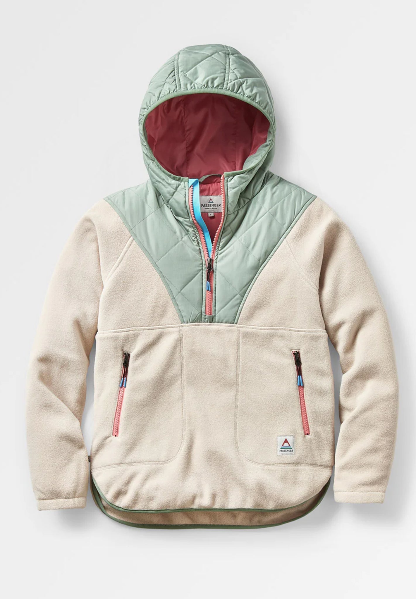 PASSENGER - Juana Recycled Polar Hooded Fleece - Oatmeal - BACKYARD