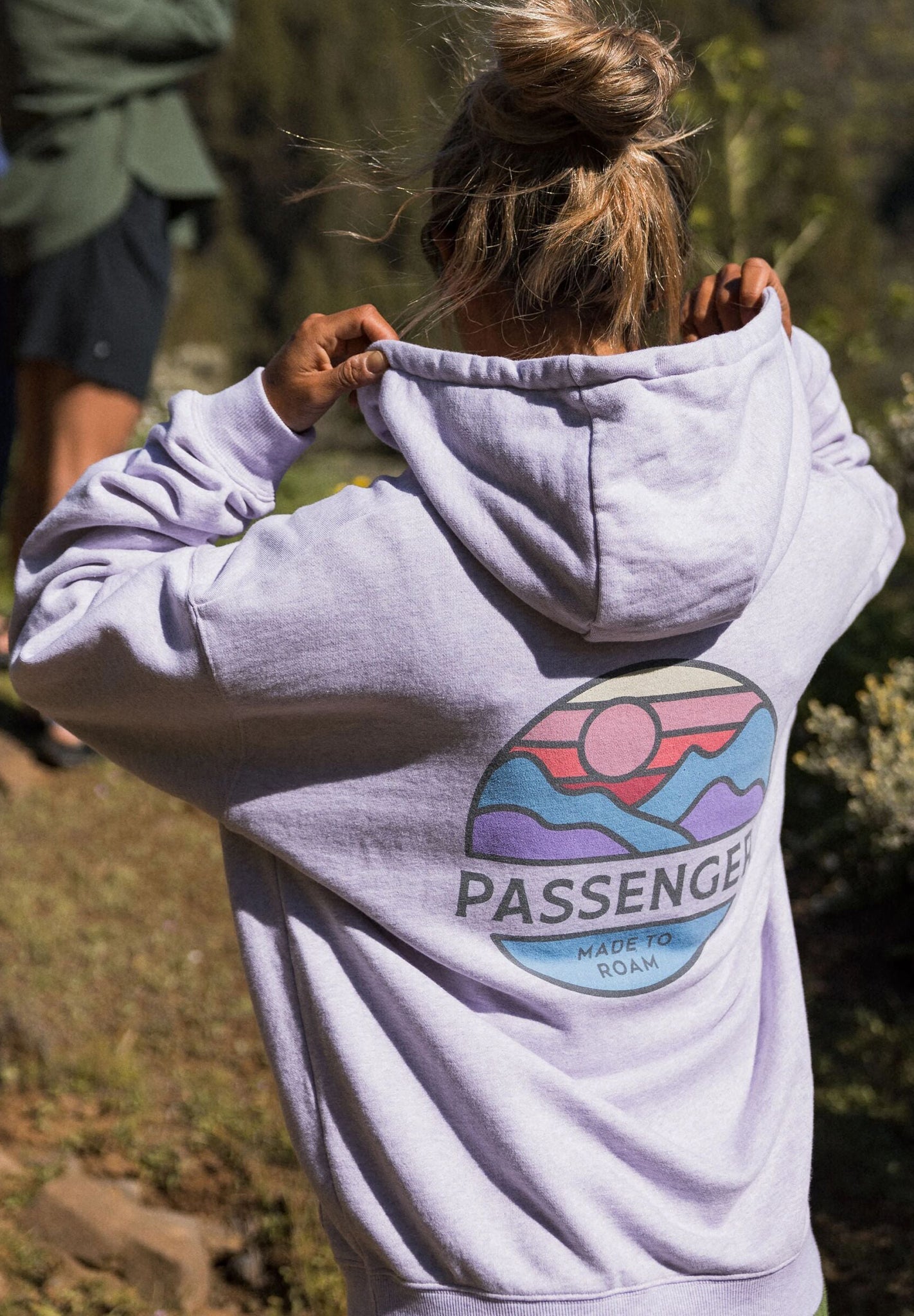 PASSENGER - Laidback Organic Cotton Hoodie - Lilac Mist Marl - BACKYARD