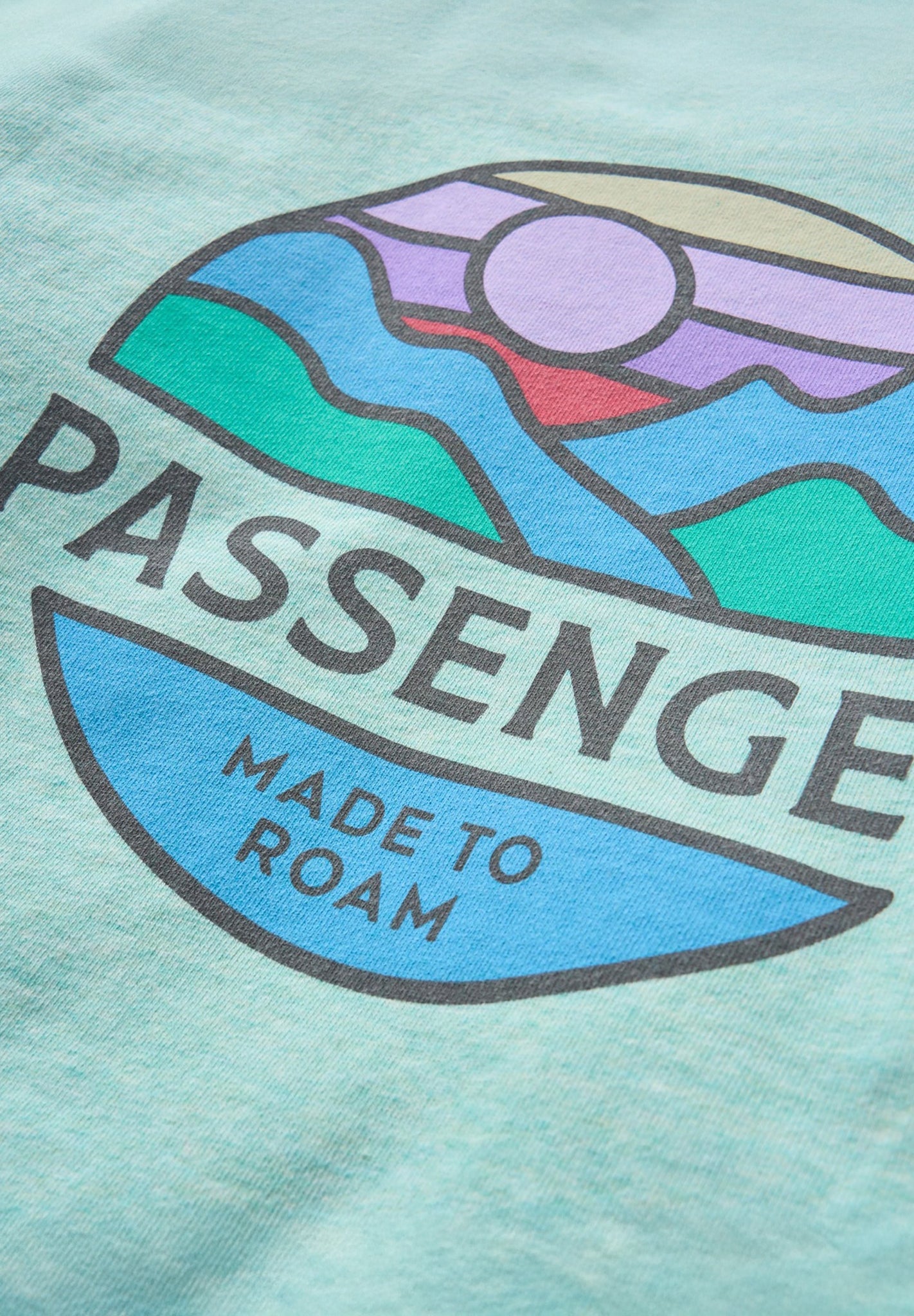 PASSENGER - Laidback Organic Cotton Sweatshirt - Aqua Marl - BACKYARD