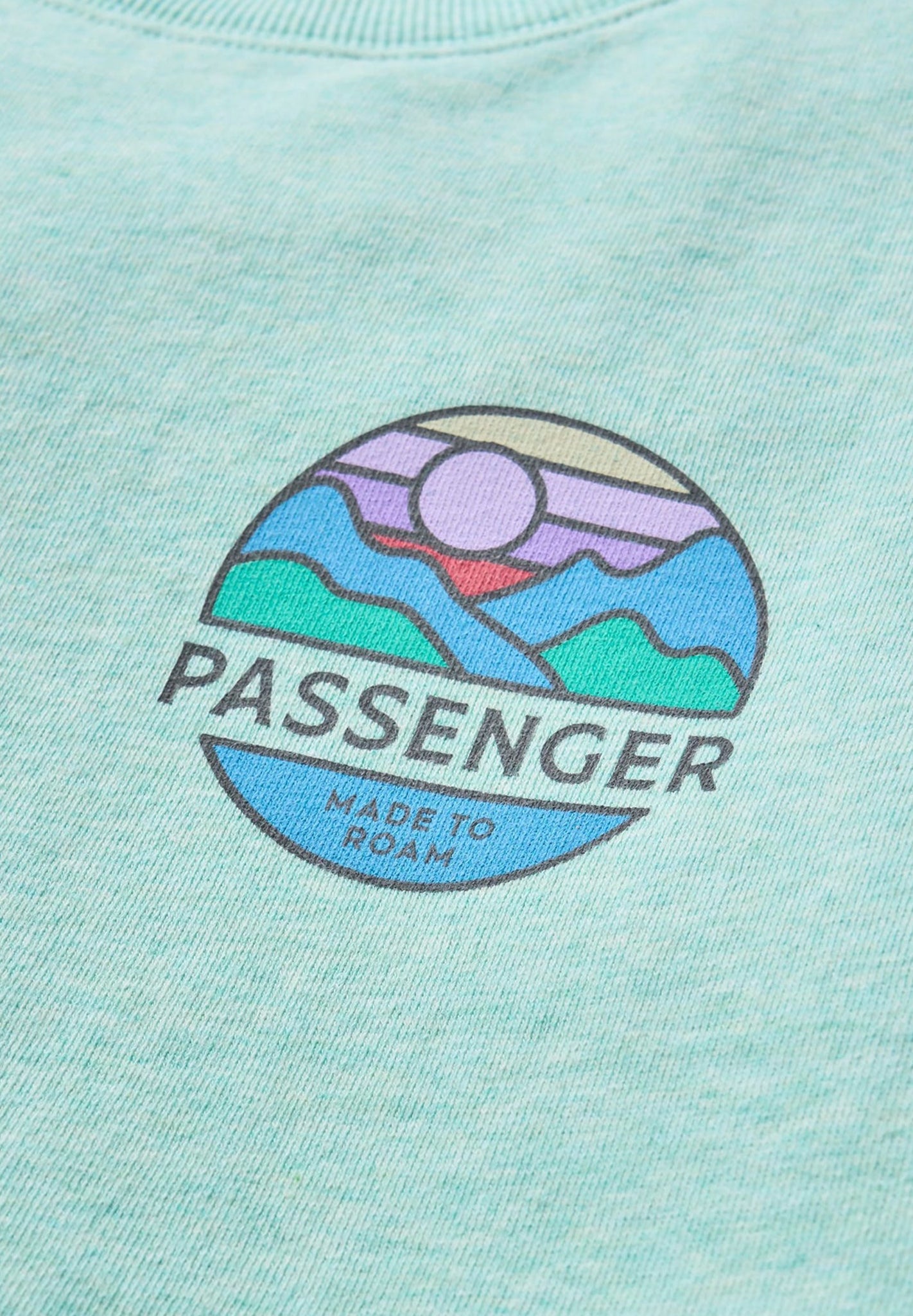 PASSENGER - Laidback Organic Cotton Sweatshirt - Aqua Marl - BACKYARD