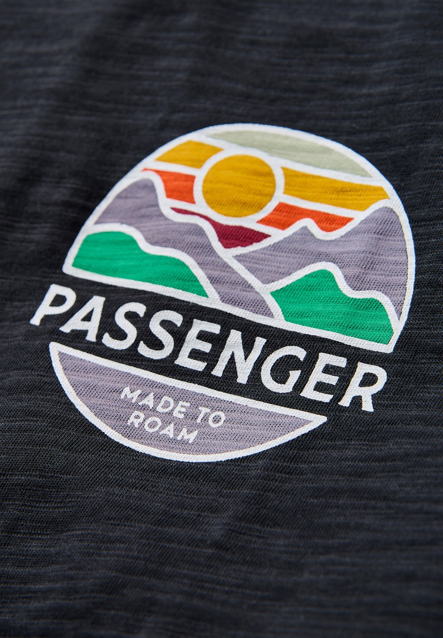 PASSENGER - Laidback Recycled Cotton T-Shirt - Black - BACKYARD