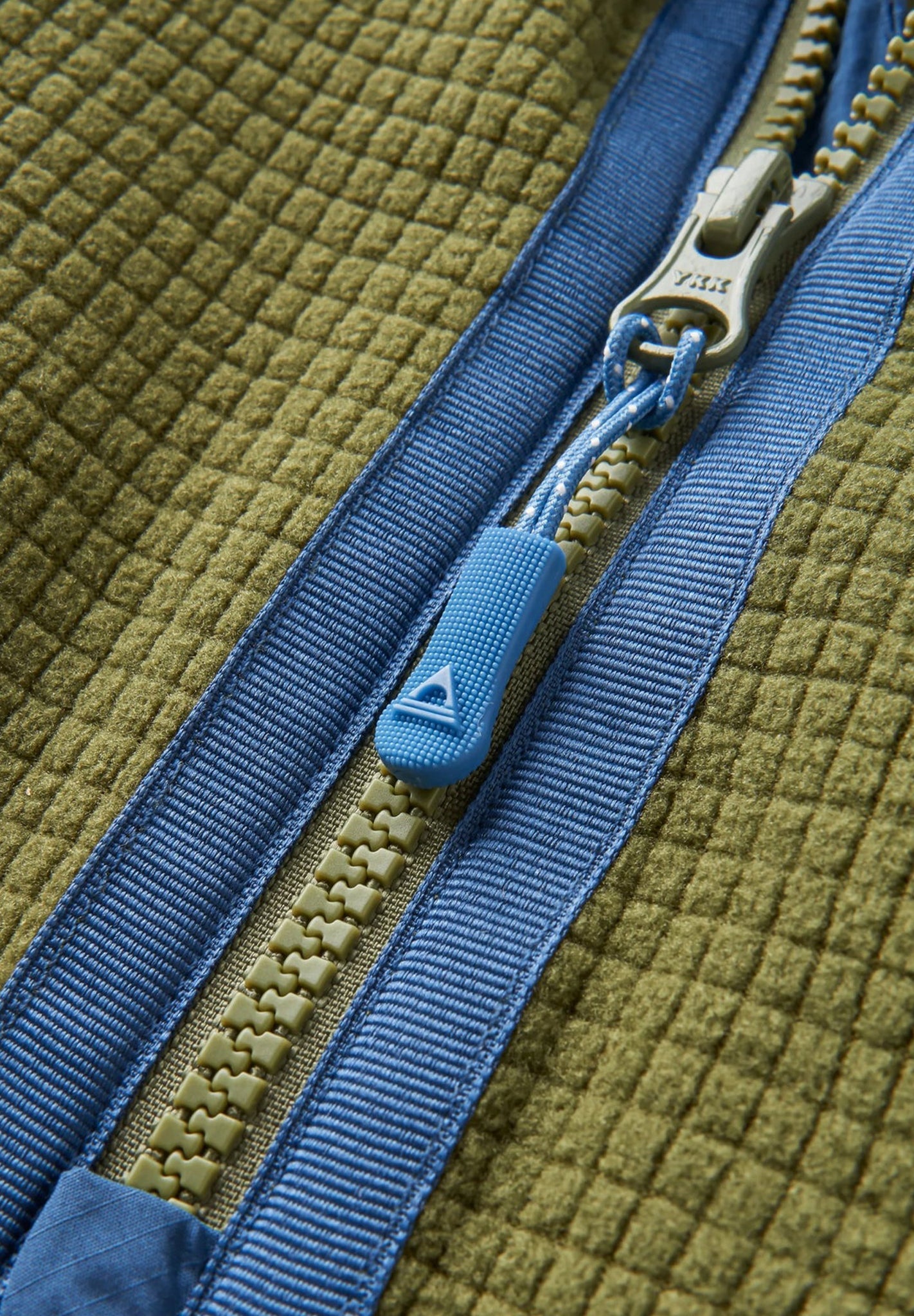 PASSENGER - Overlook Recycled Grid Polar Fleece - Khaki Pistachio - BACKYARD