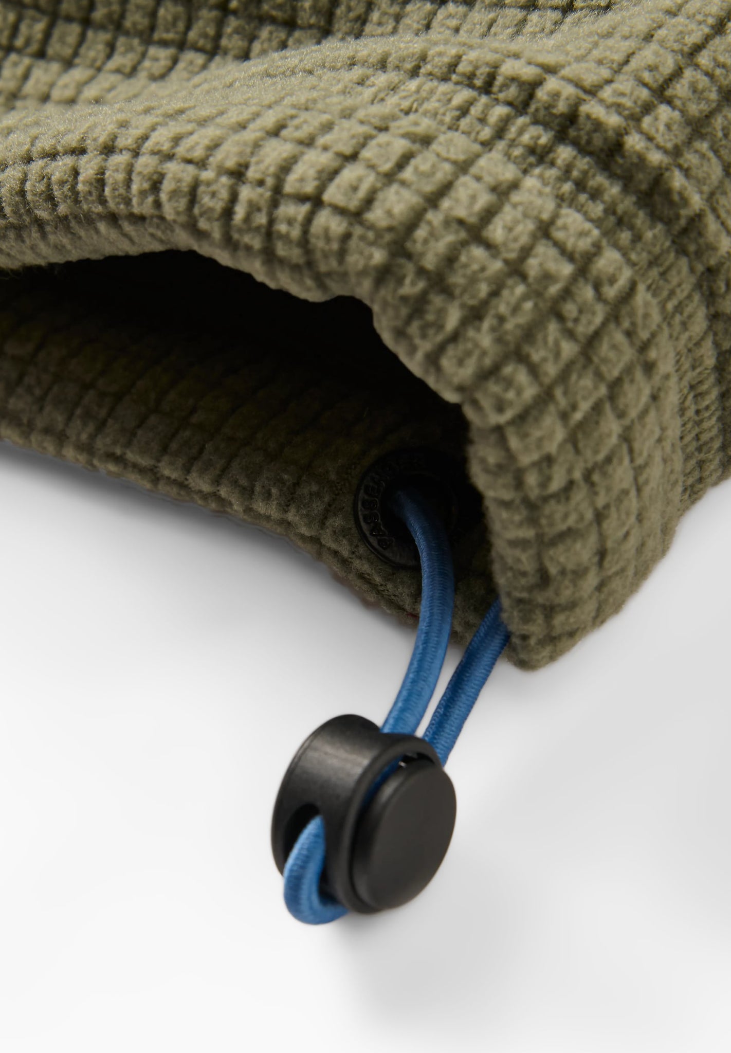 PASSENGER - Point Grid Recycled Fleece Hoodie - Dusty Olive - BACKYARD