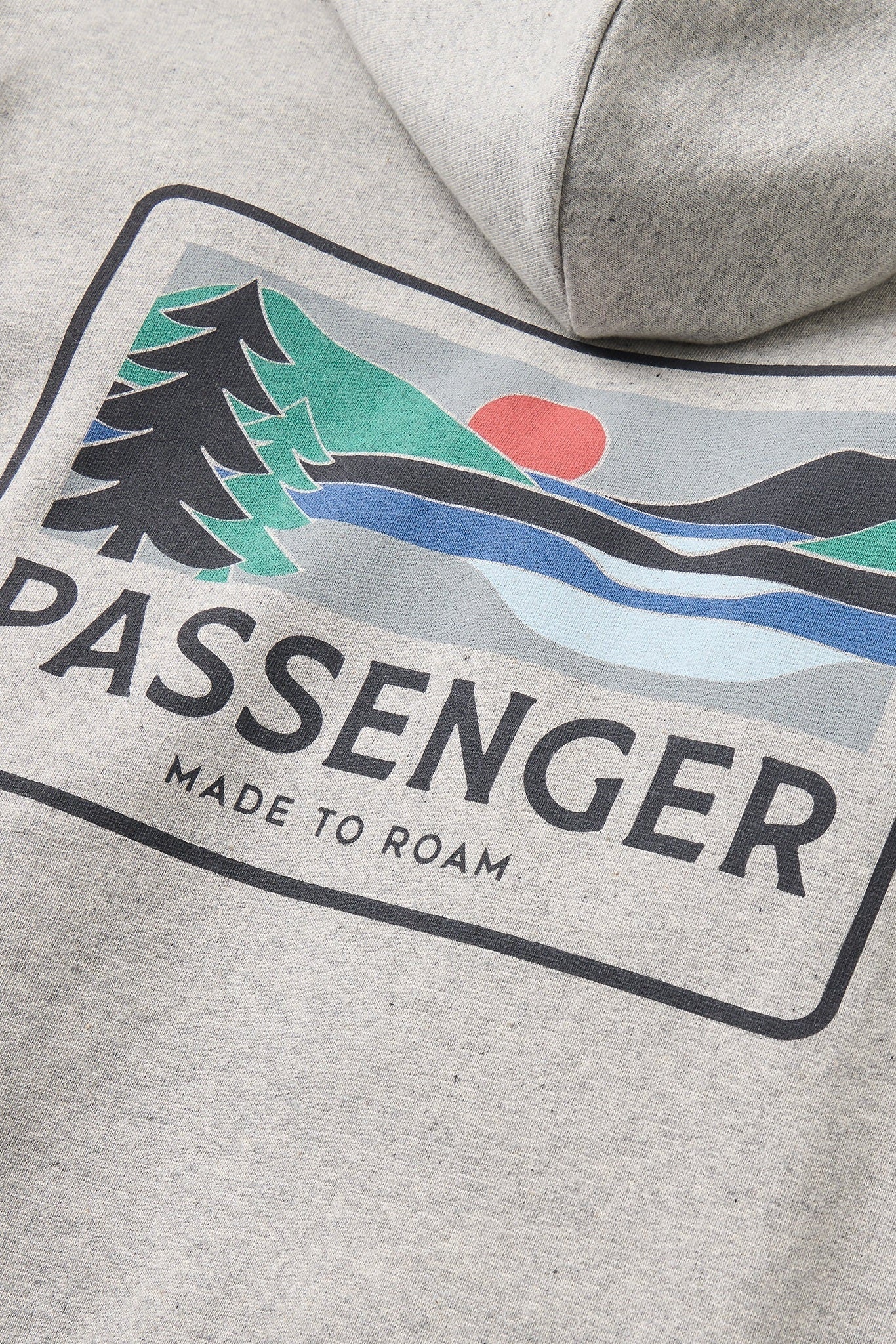 PASSENGER - Roamer Recycled Cotton Hoodie - Grey Marl - BACKYARD