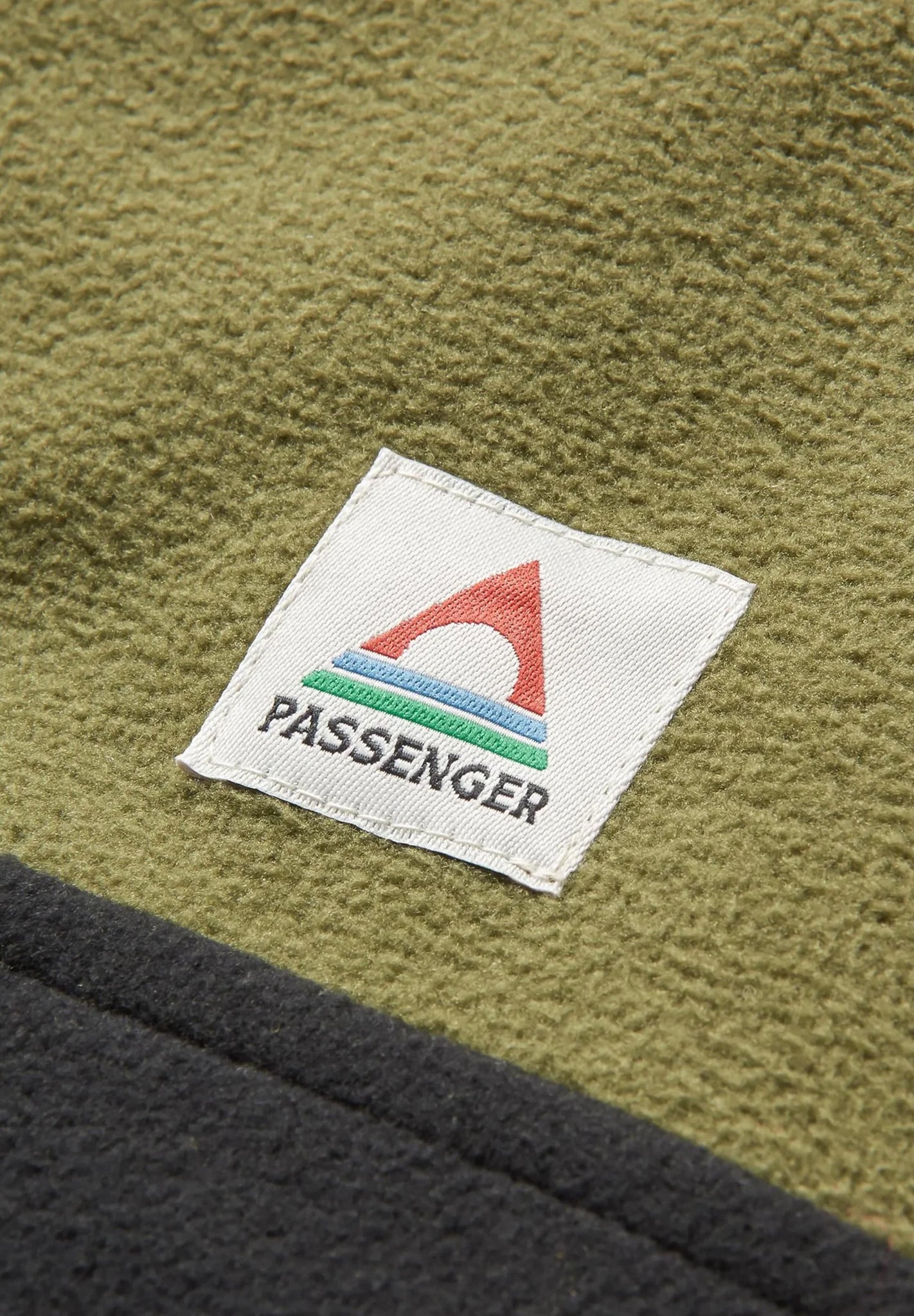 PASSENGER - Set Off Recycled Polar 1/4 Zip Fleece - Khaki - BACKYARD