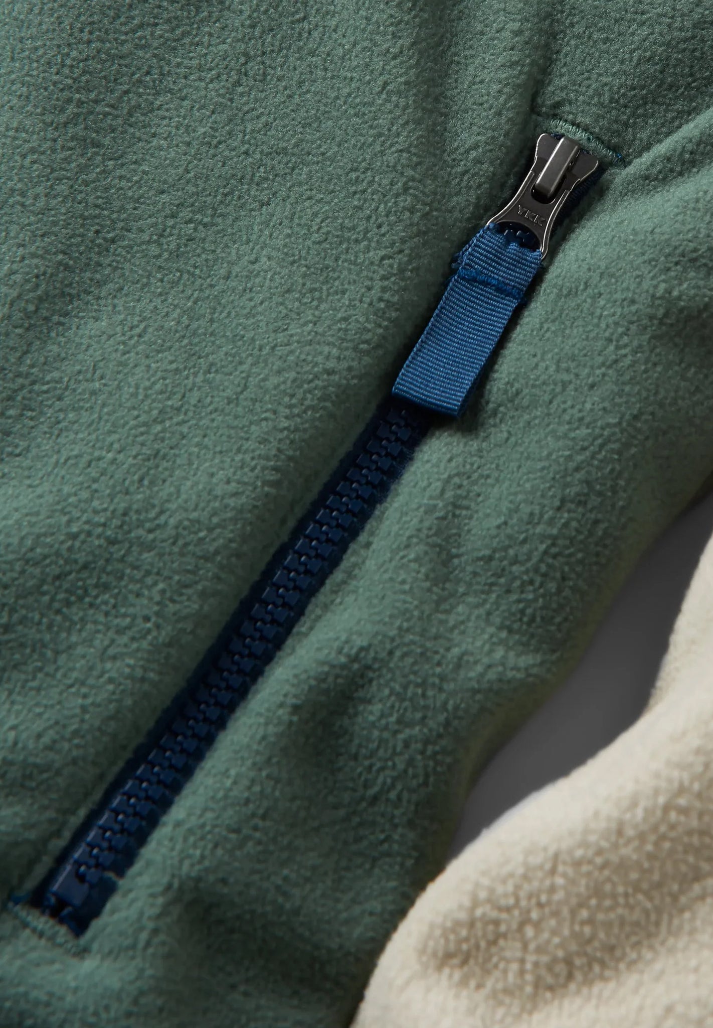 PASSENGER - Set Off Recycled Polar 1/4 Zip Fleece - Oatmeal Dark Forest - BACKYARD