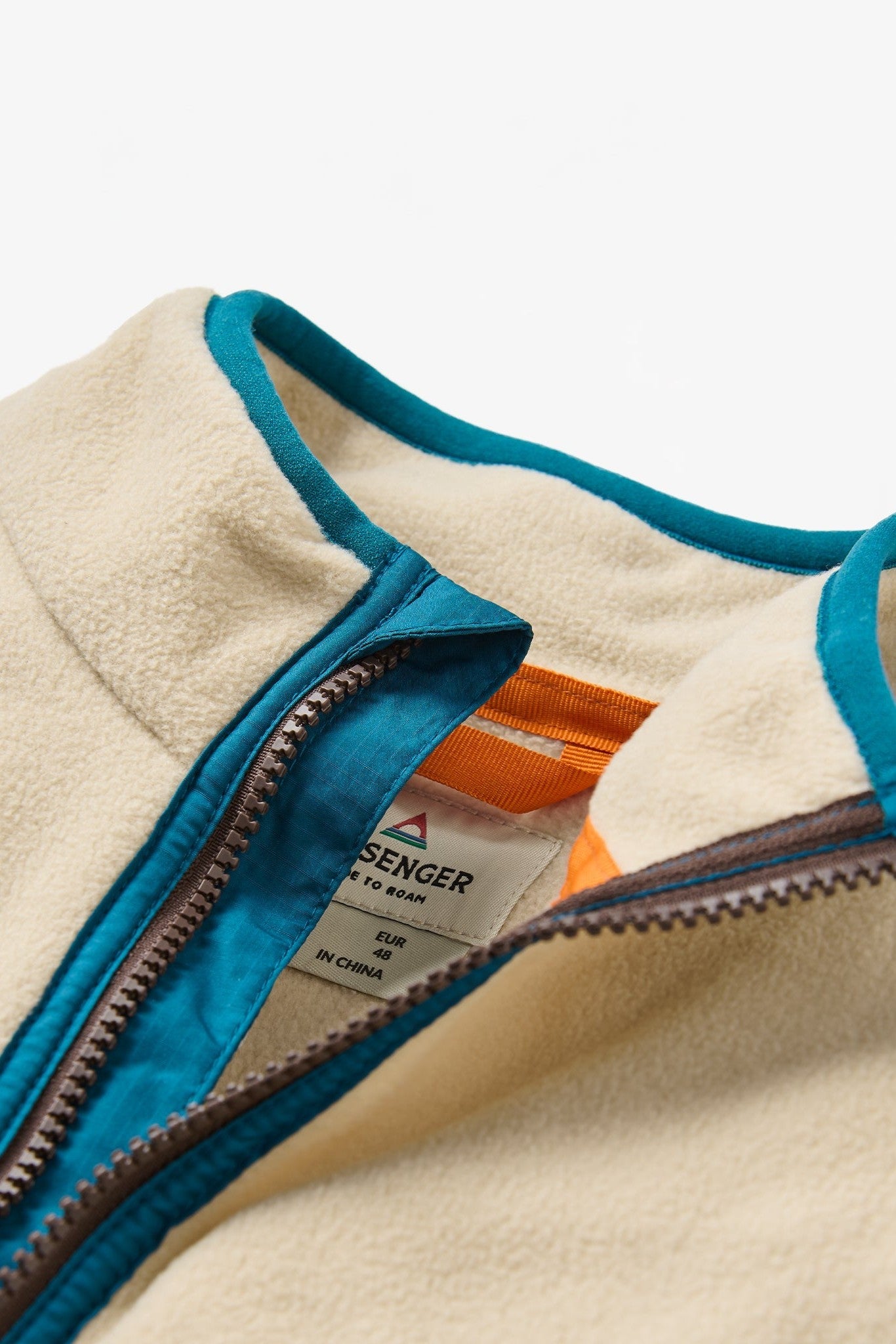 PASSENGER - Set Off Recycled Polar 1/4 Zip Fleece - Oatmeal Espresso - BACKYARD