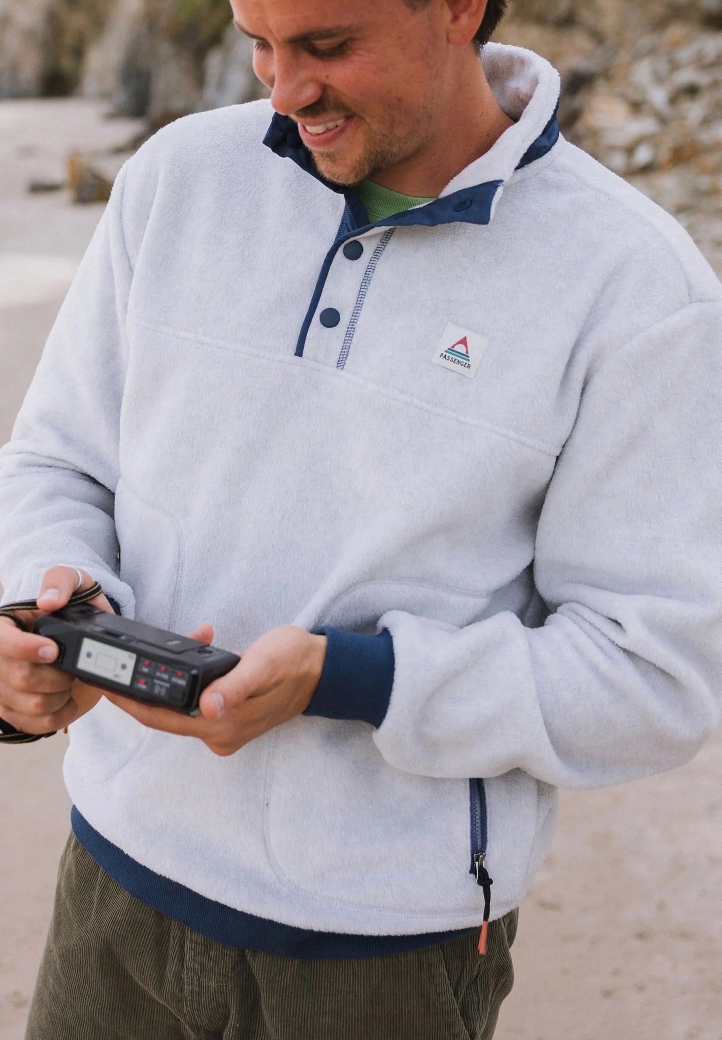 PASSENGER - Take It Easy Polar Fleece - Grey Marl - BACKYARD