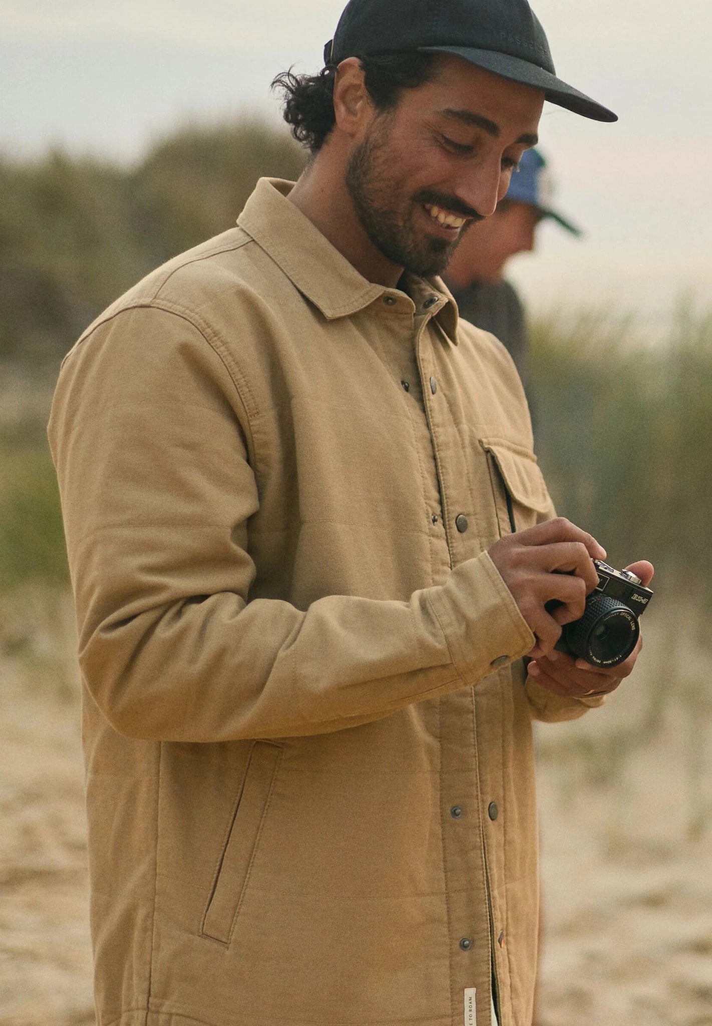 PASSENGER - Taranaki Canvas Quilted Overshirt - Stone - BACKYARD