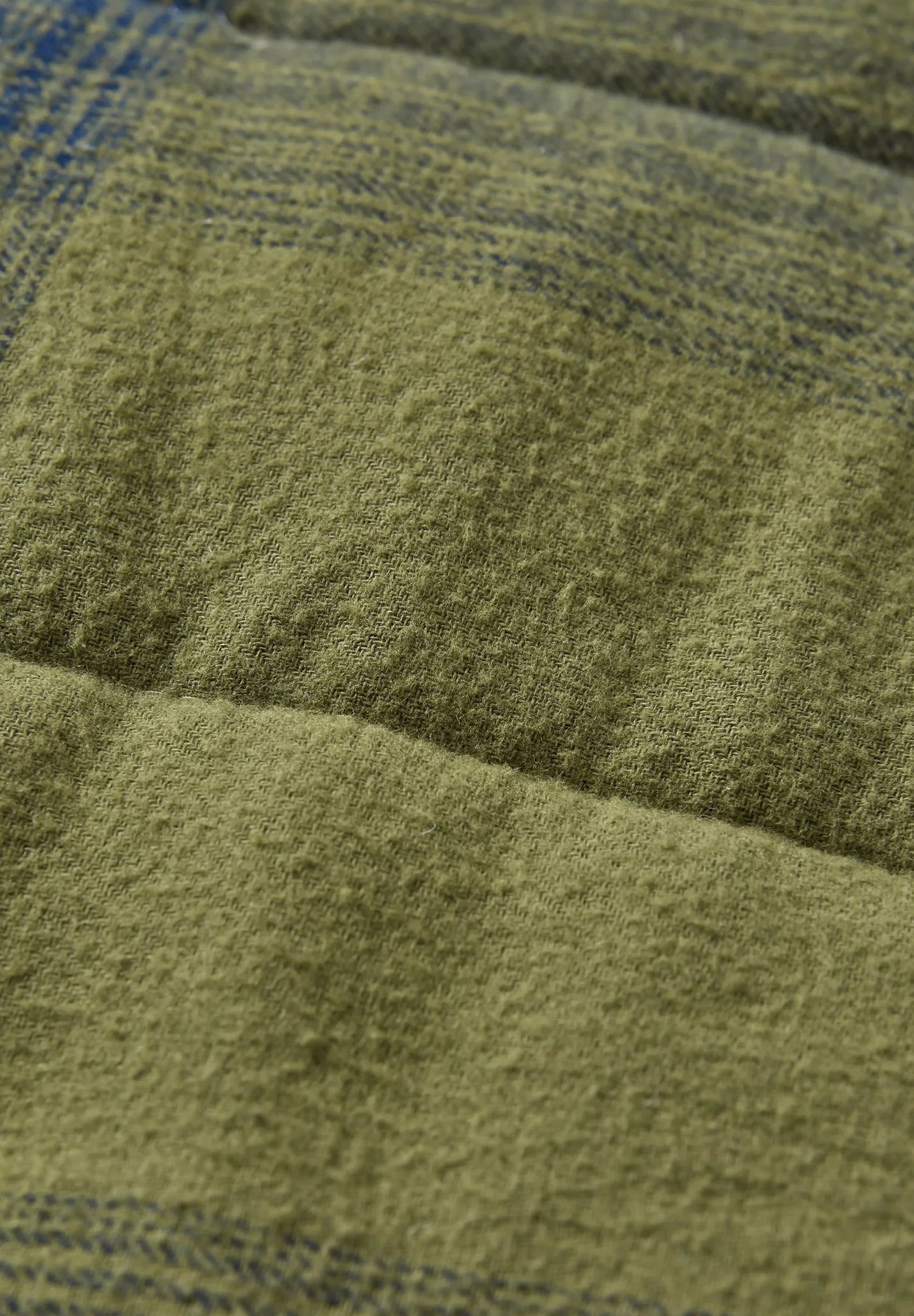 PASSENGER - Taranaki Quilted Overshirt - Navy Khaki Check - BACKYARD