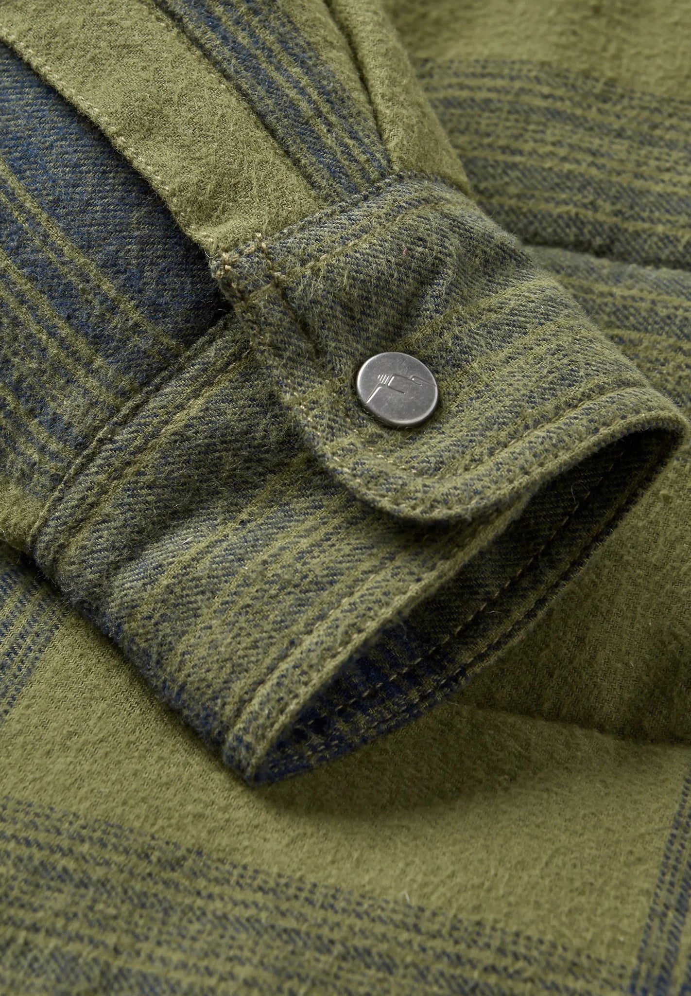 PASSENGER - Taranaki Quilted Overshirt - Navy Khaki Check - BACKYARD