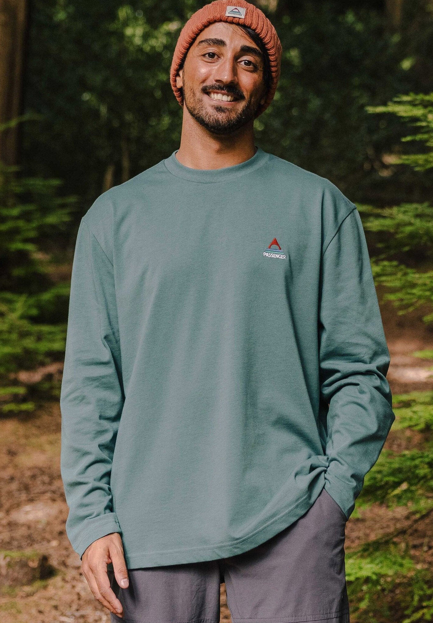 PASSENGER - Vita Organic Relaxed Fit LS T-Shirt - Deep Ocean - BACKYARD