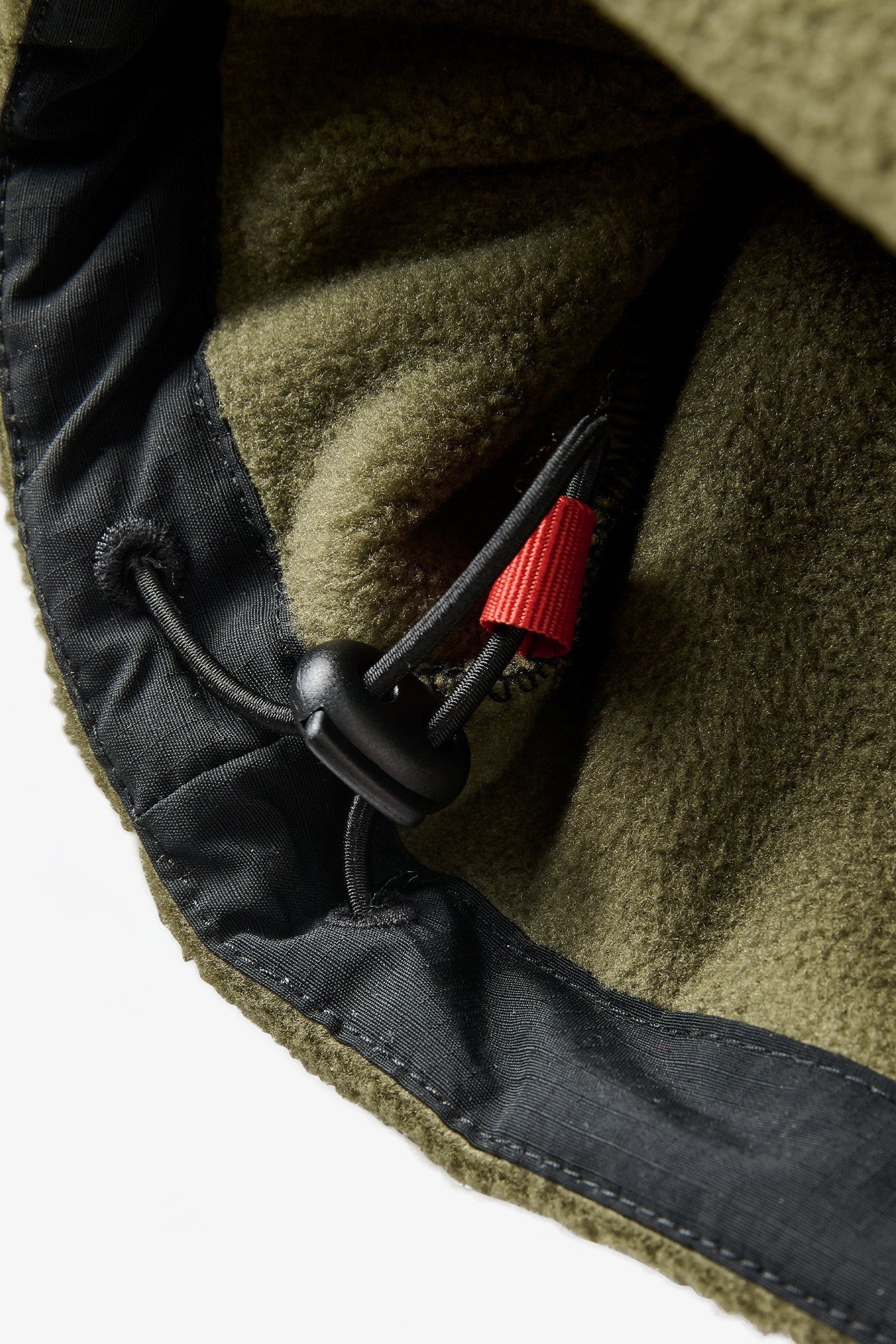 PASSENGER - Woodland Hooded 1/2 Zip Recycled Polar Fleece - Black Khaki - BACKYARD