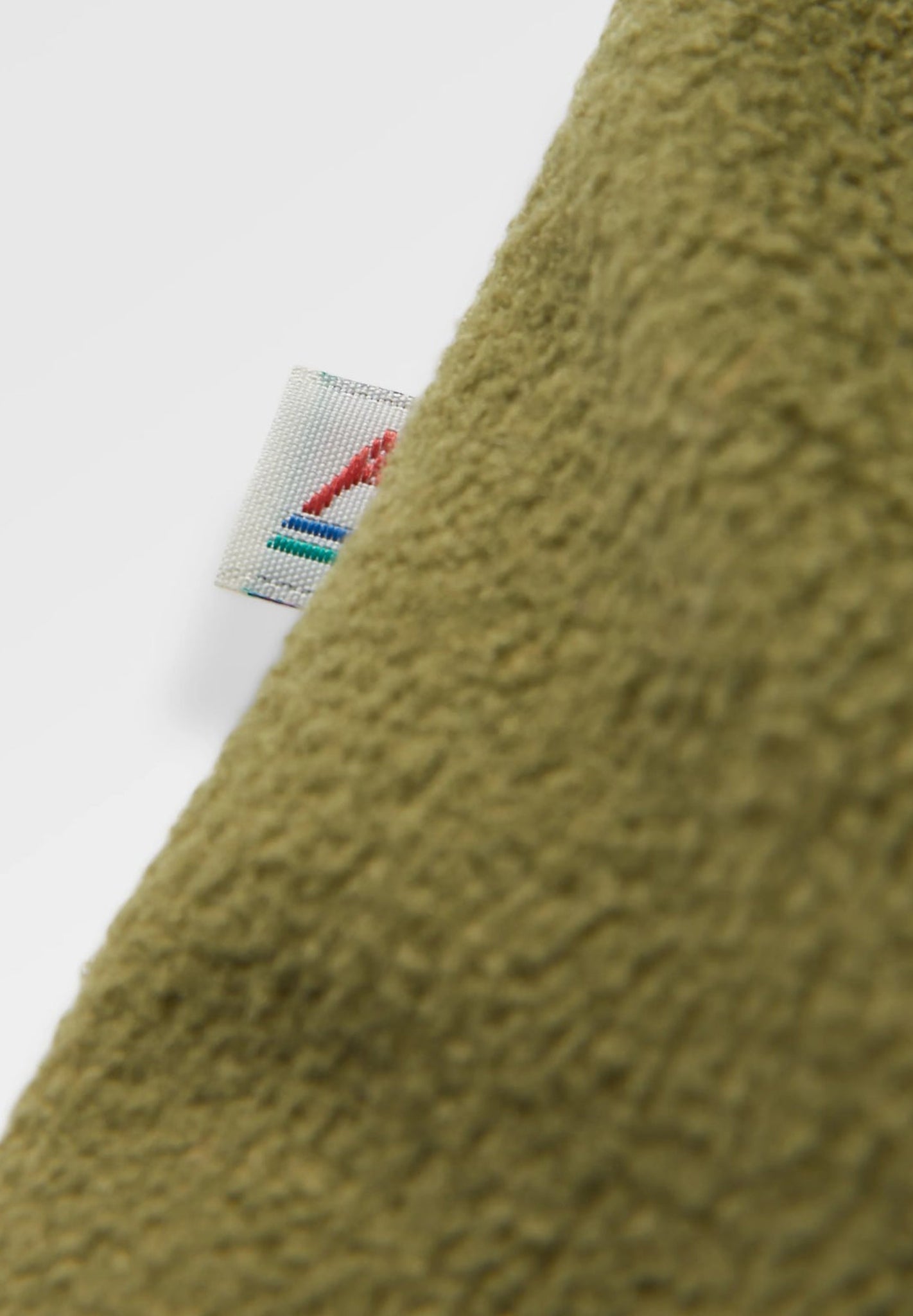 PASSENGER - Woodland Hoodless 1/2 Zip Recycled Polar Fleece - Grey Marl Khaki - BACKYARD