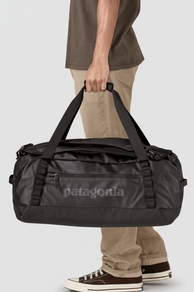PATAGONIA - Black Hole Duffel 55L - Black w/ Black - BACKYARD