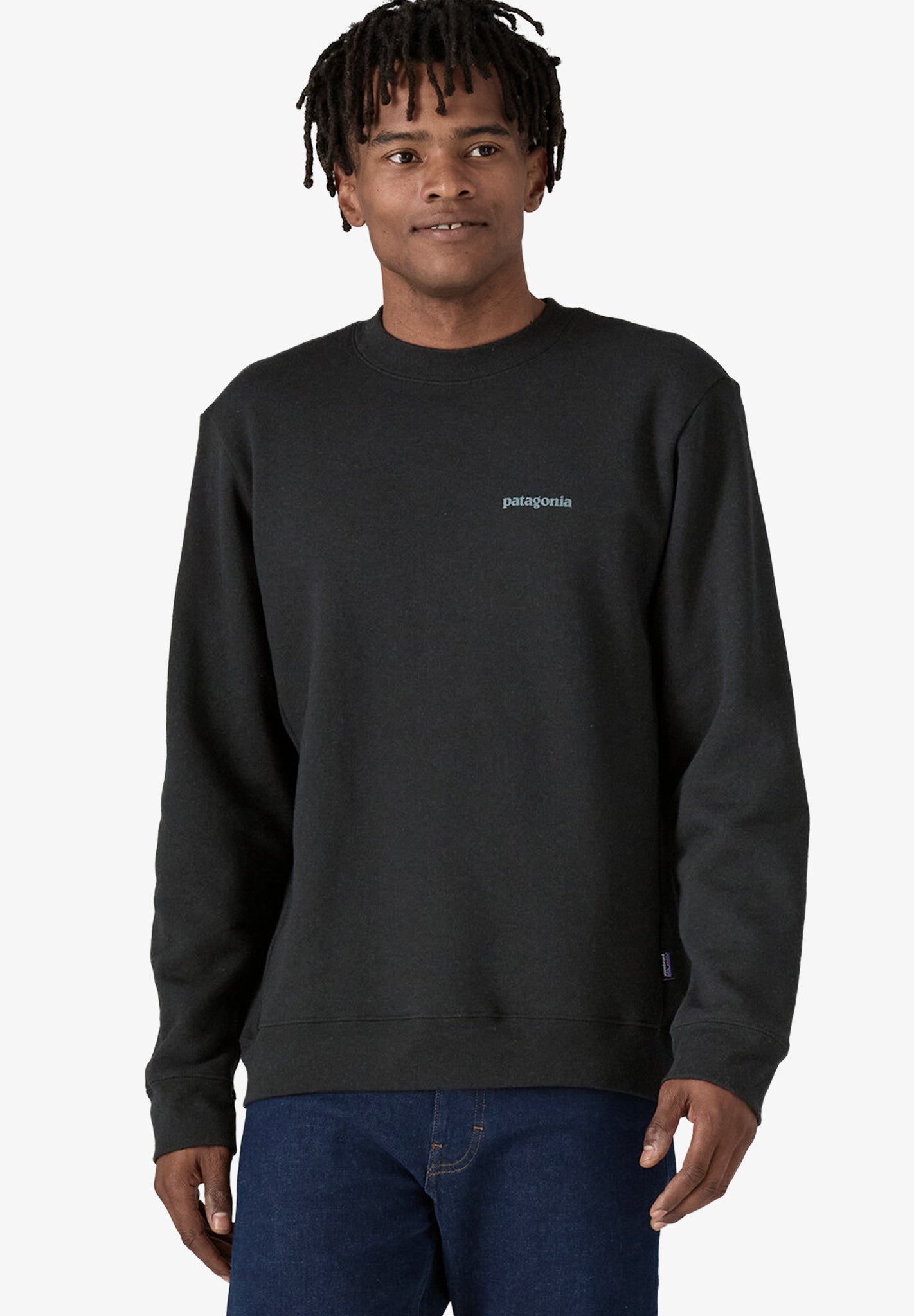 PATAGONIA - Fitz Roy Icon Uprisal Crew Sweatshirt - Gravel Heather - BACKYARD