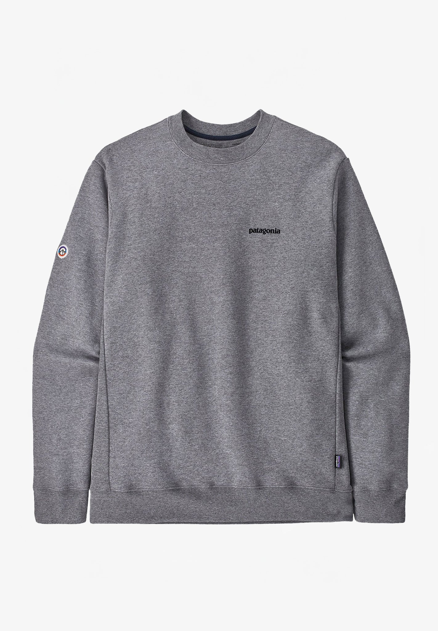 PATAGONIA - Fitz Roy Icon Uprisal Crew Sweatshirt - Gravel Heather - BACKYARD