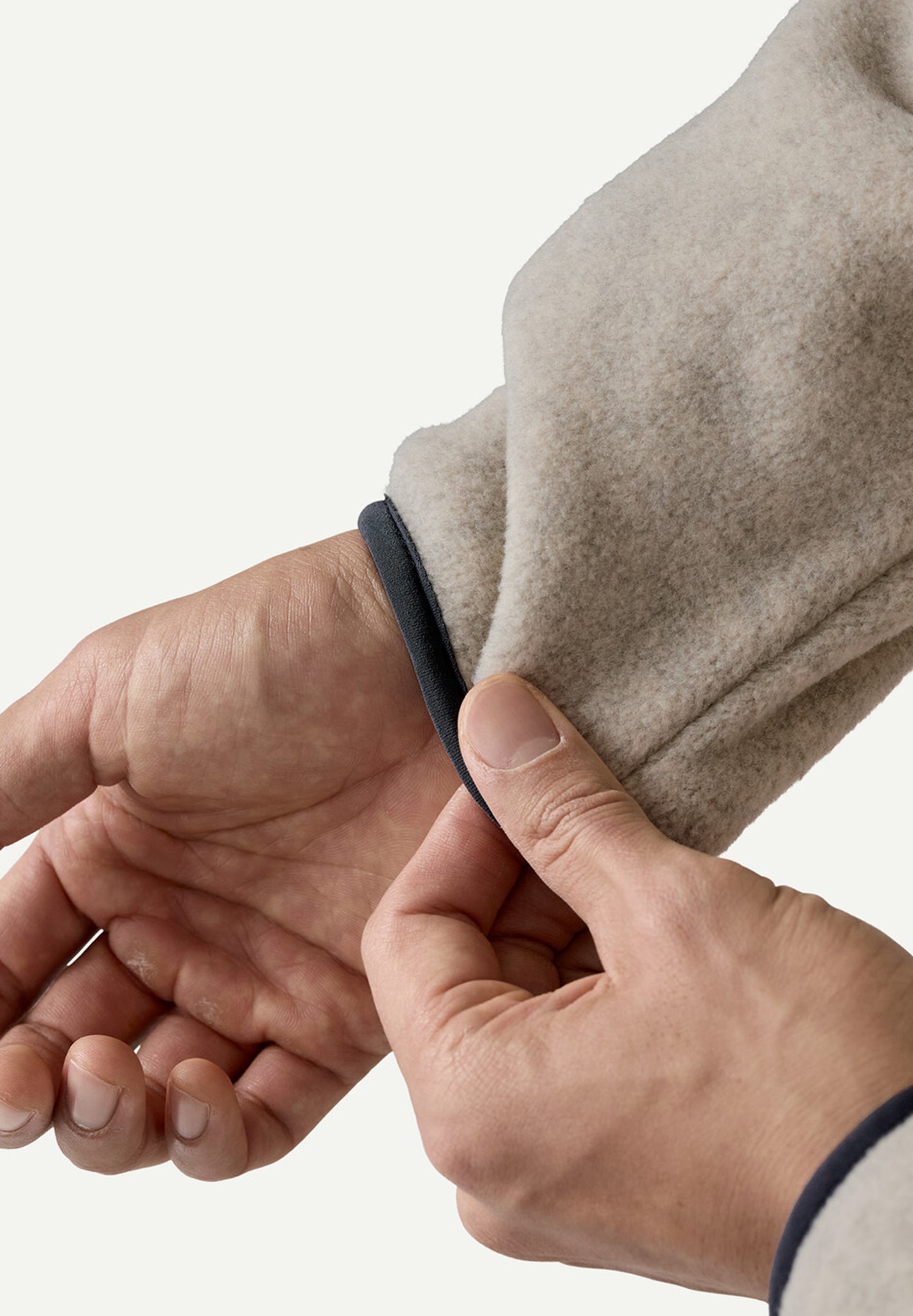 PATAGONIA - Men's Lightweight Synchilla Snap - T Pullover - Oatmeal Heather Smolder Blue - BACKYARD