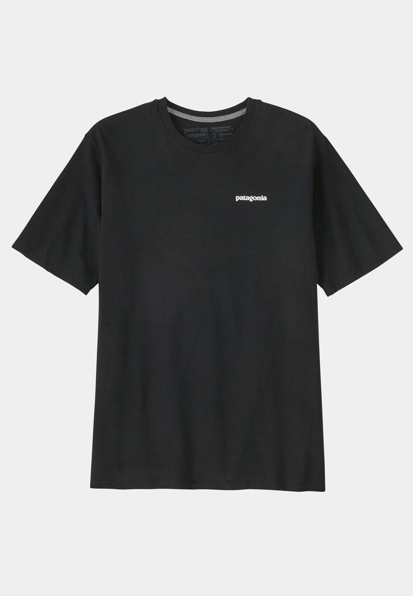 PATAGONIA - Men's P - 6 Logo Responsibili - Tee - Black - BACKYARD