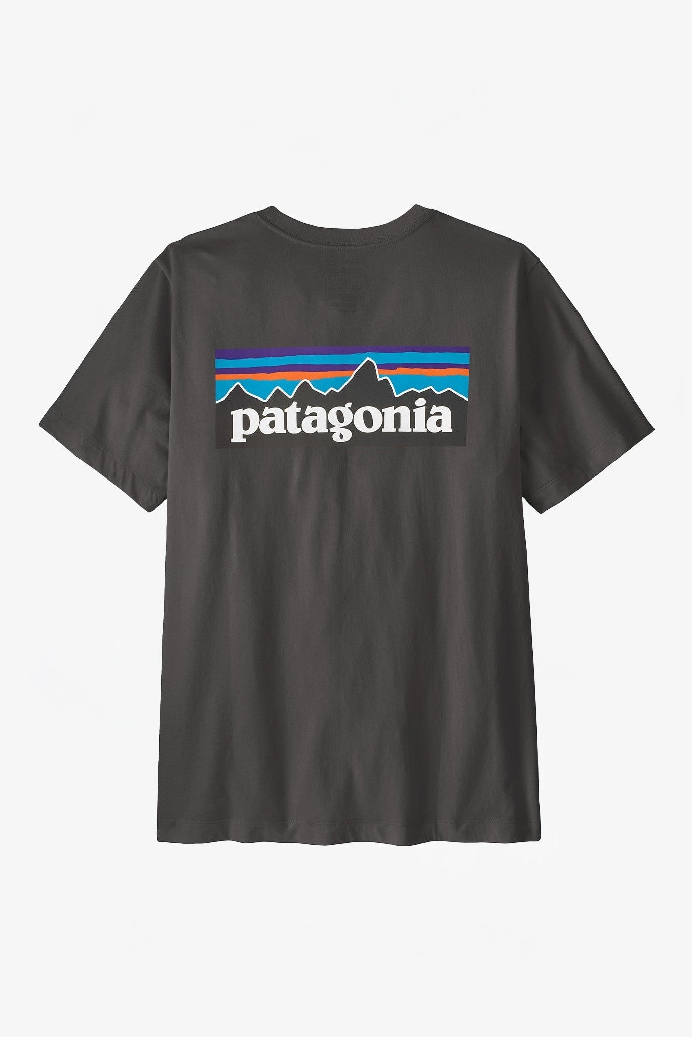 PATAGONIA - Men's P - 6 Logo T-Shirt - Ink Black - BACKYARD