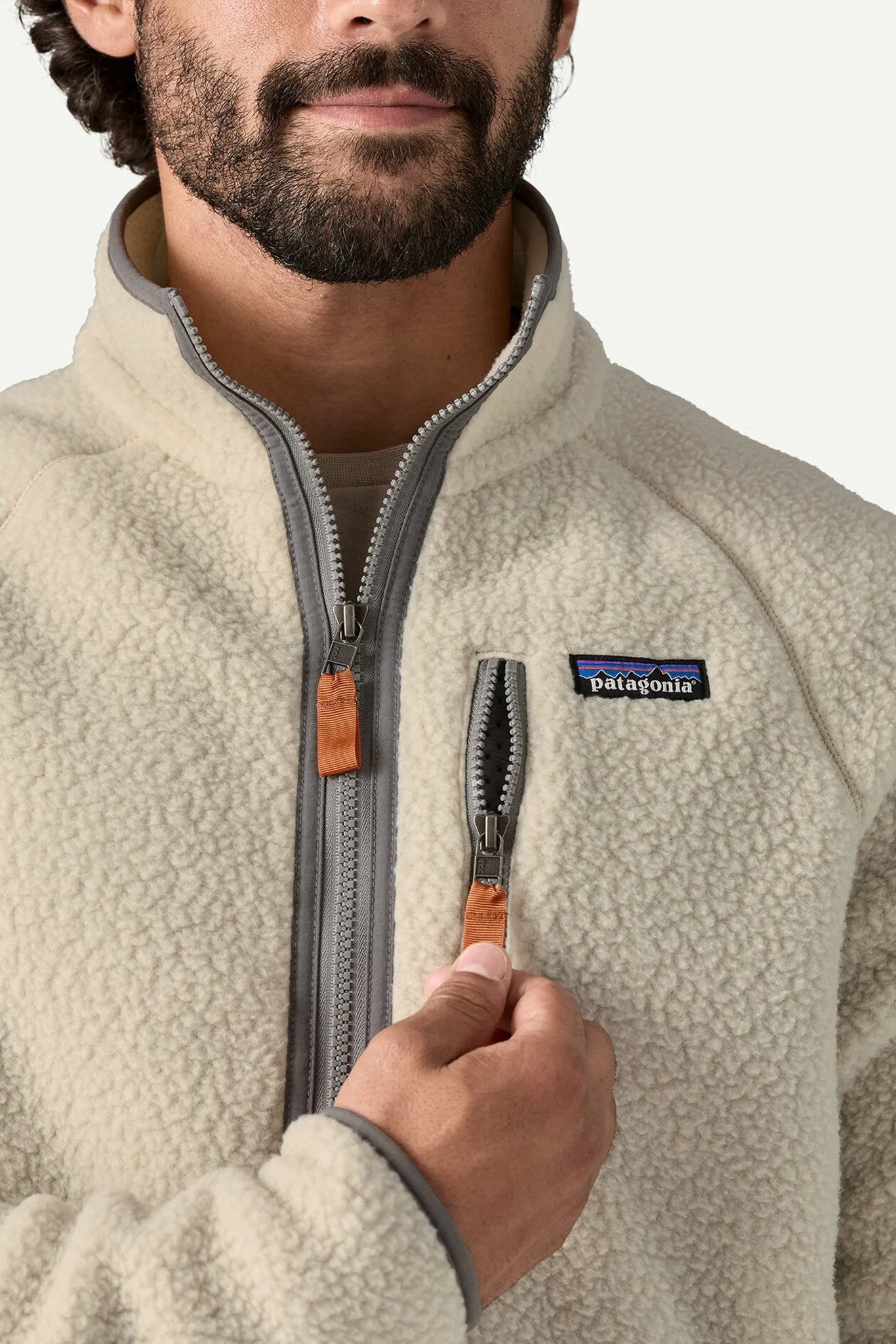 PATAGONIA - Men's Retro Pile Jacket - Pelican - BACKYARD