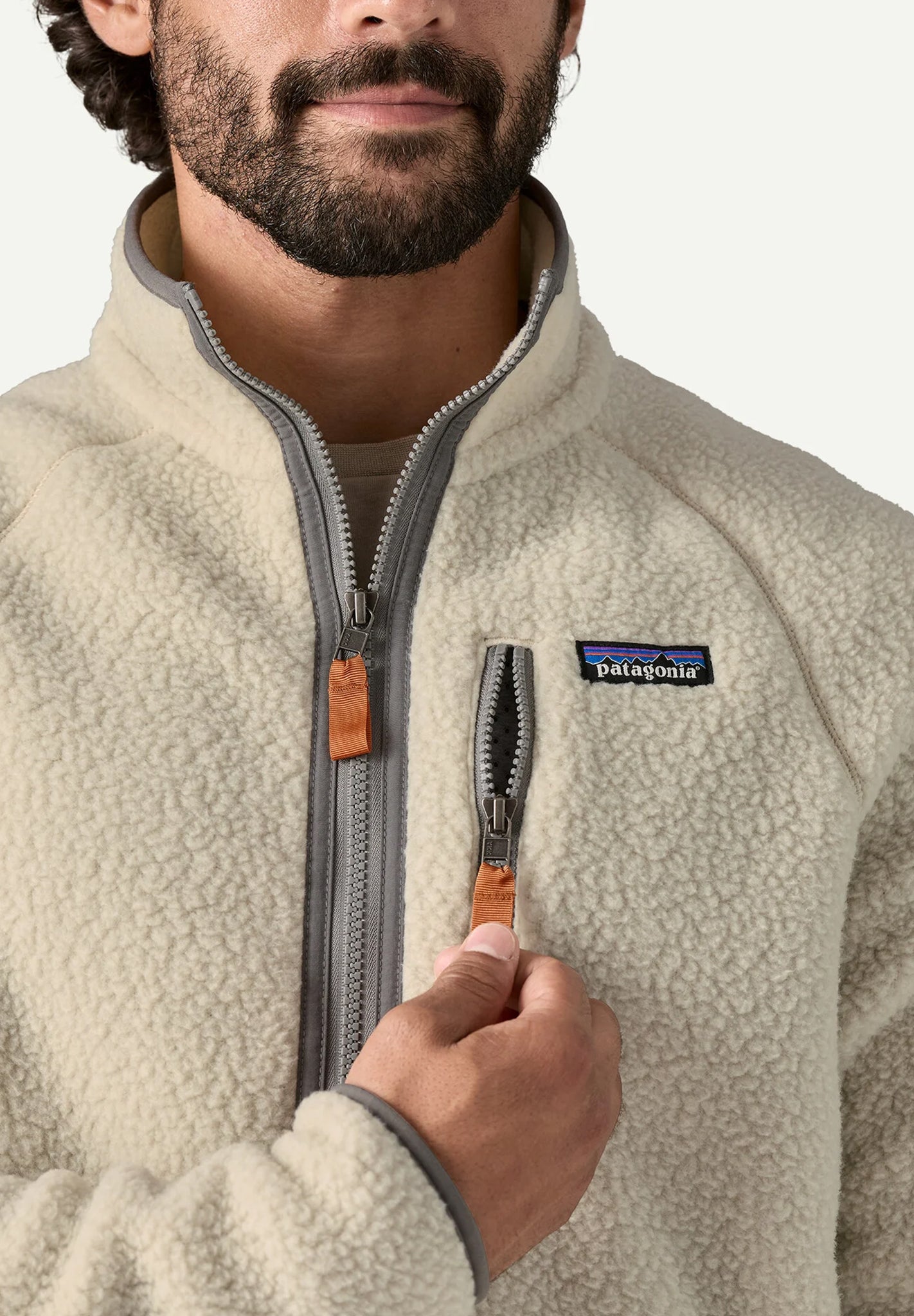 PATAGONIA - Men's Retro Pile Jacket - Pelican - BACKYARD